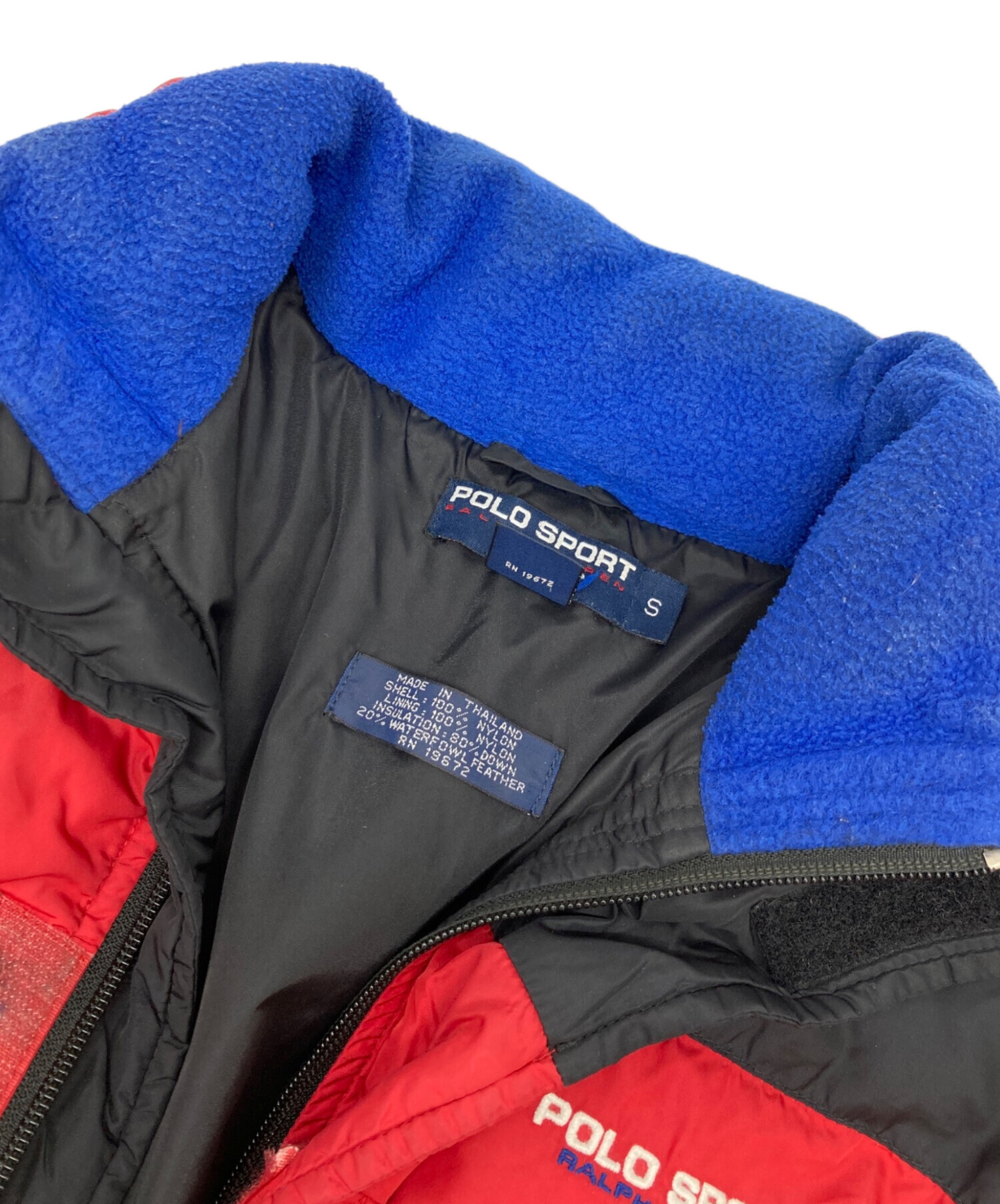 中古・古着通販】POLO SPORT (ポロスポーツ) ダウンジャケット レッド