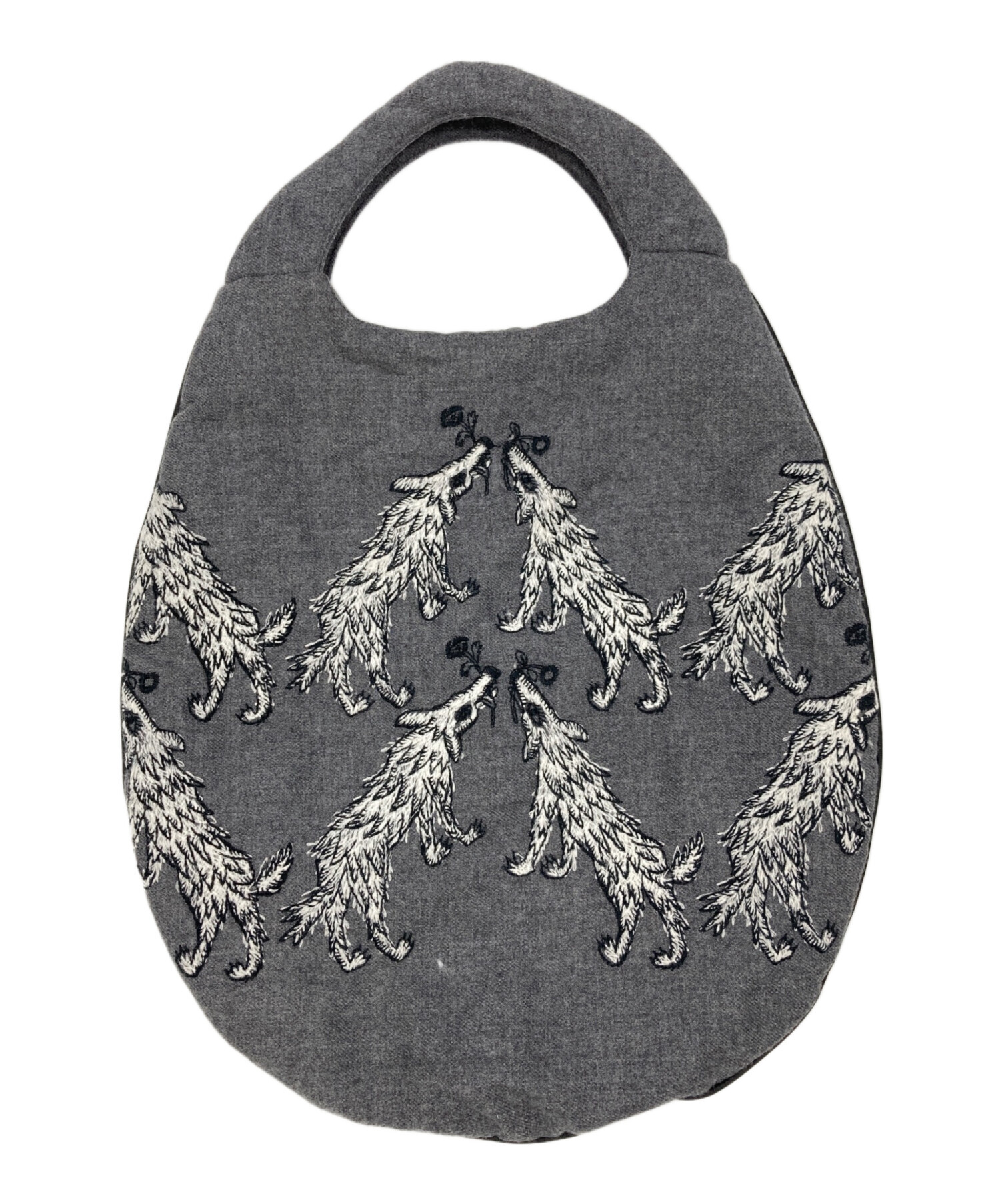 中古・古着通販】mina perhonen (ミナ ペルホネン) wolf&flower グレー