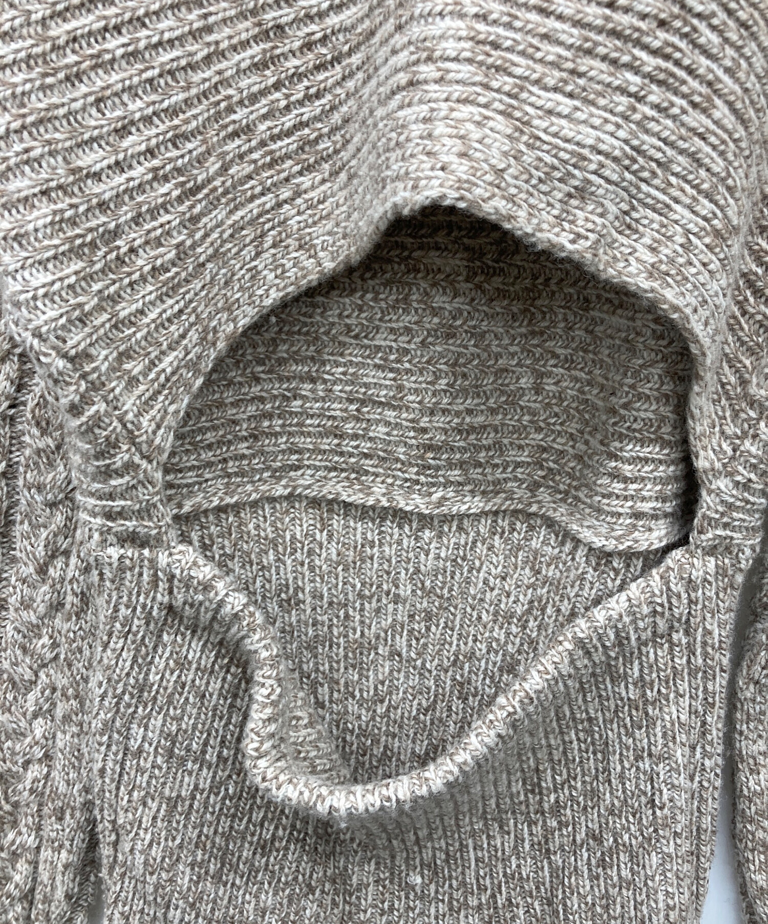 中古・古着通販】ROSARYMOON (ロザリームーン) Melange Knit Tunic