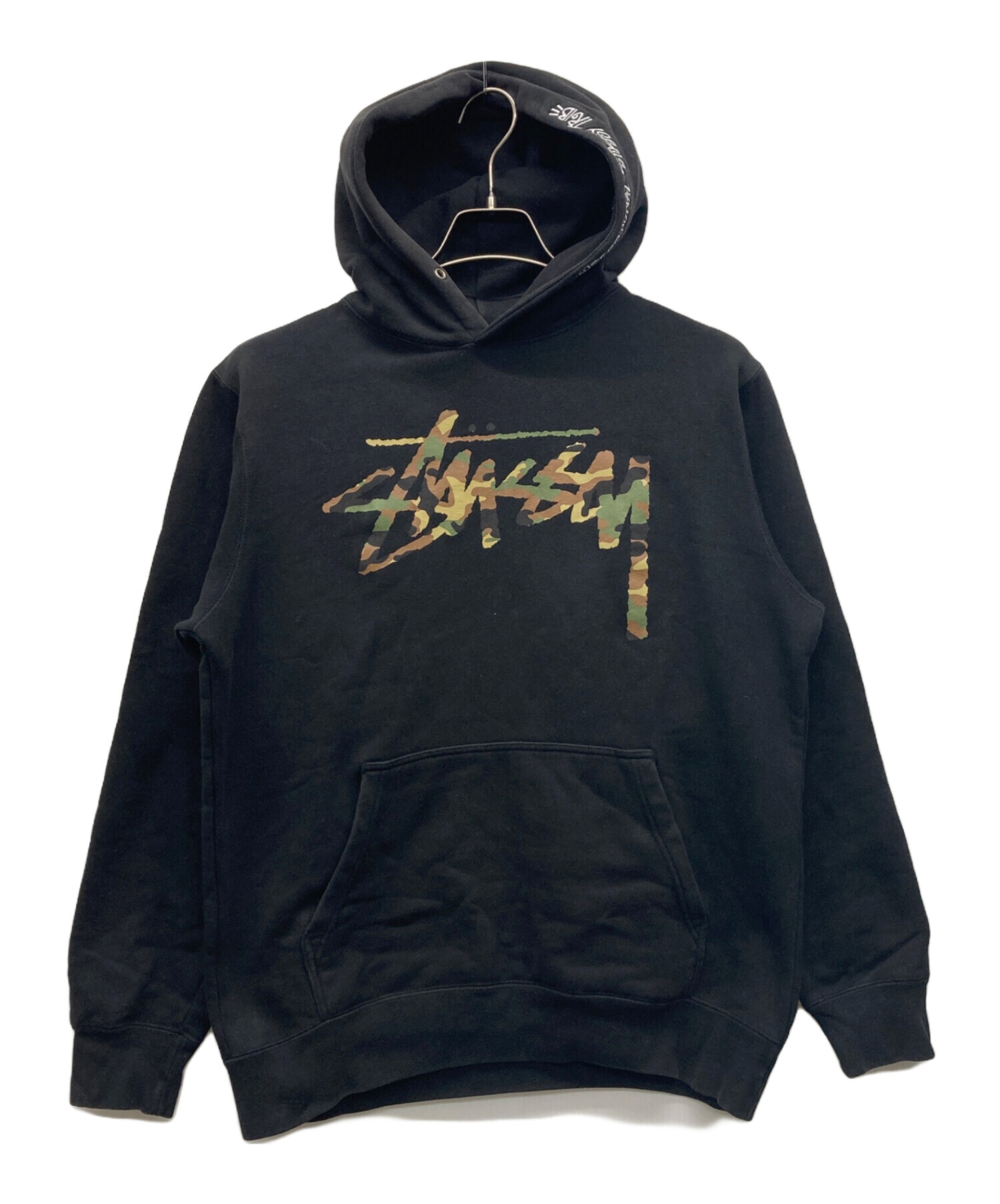 Stüssy ステューシー　ブラック パーカー 中古・古着通販】stussy (ステューシー) パーカー ブラック