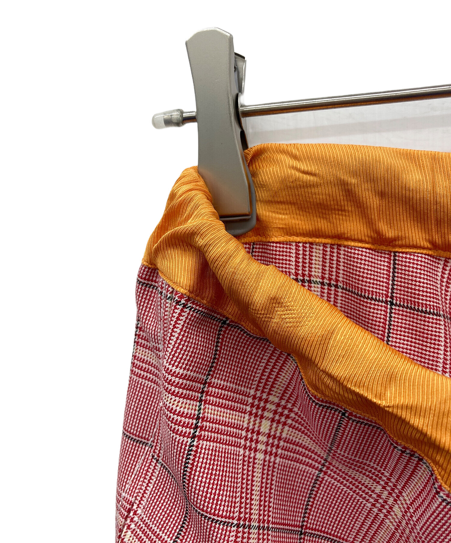 中古・古着通販】MARNI (マルニ) チェックパンツ レッド サイズ:40