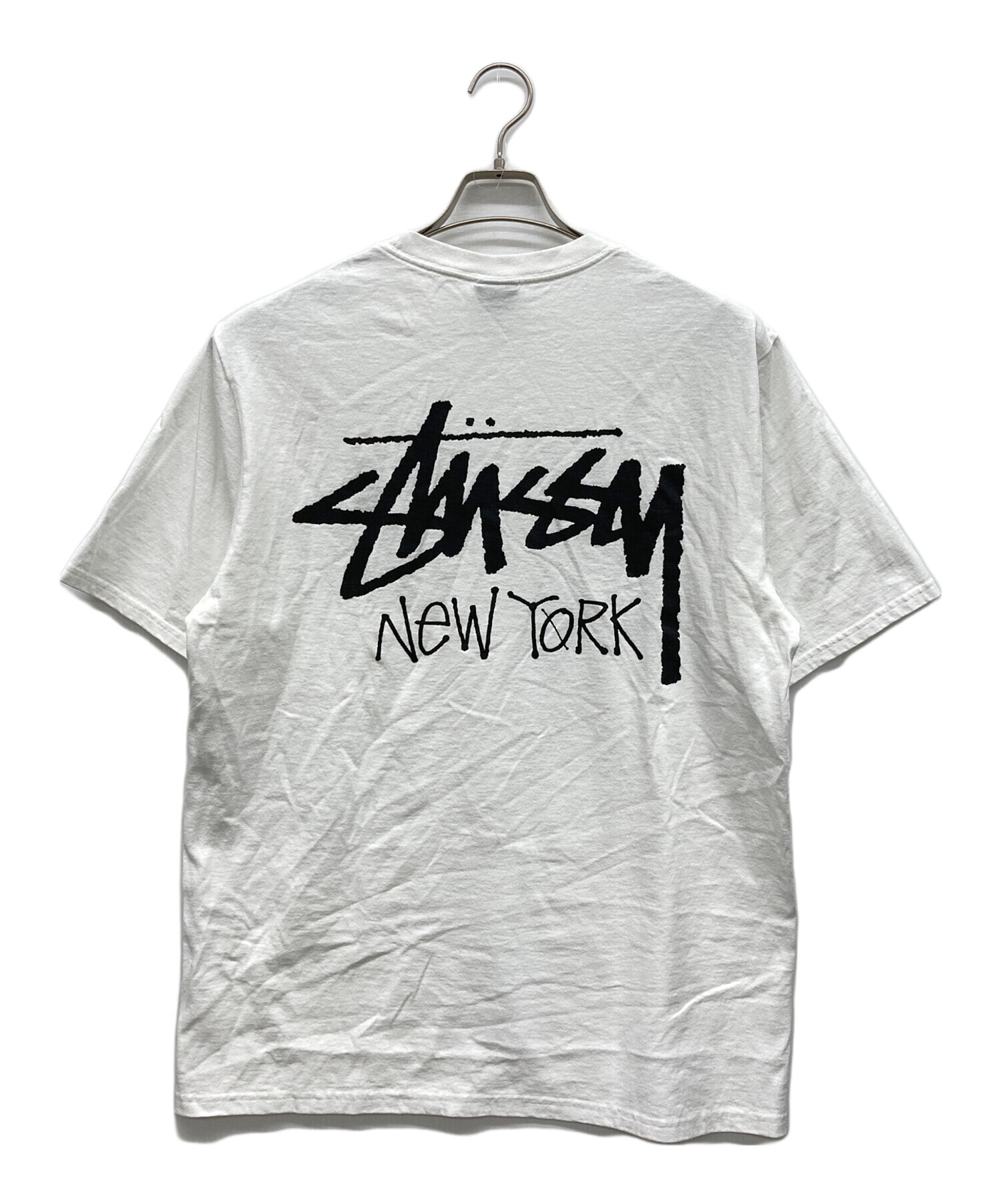 新品未使用　STUSSY stussy Tシャツ M ホワイト 中古・古着通販】stussy (ステューシー) プリントTシャツ NEW YORK
