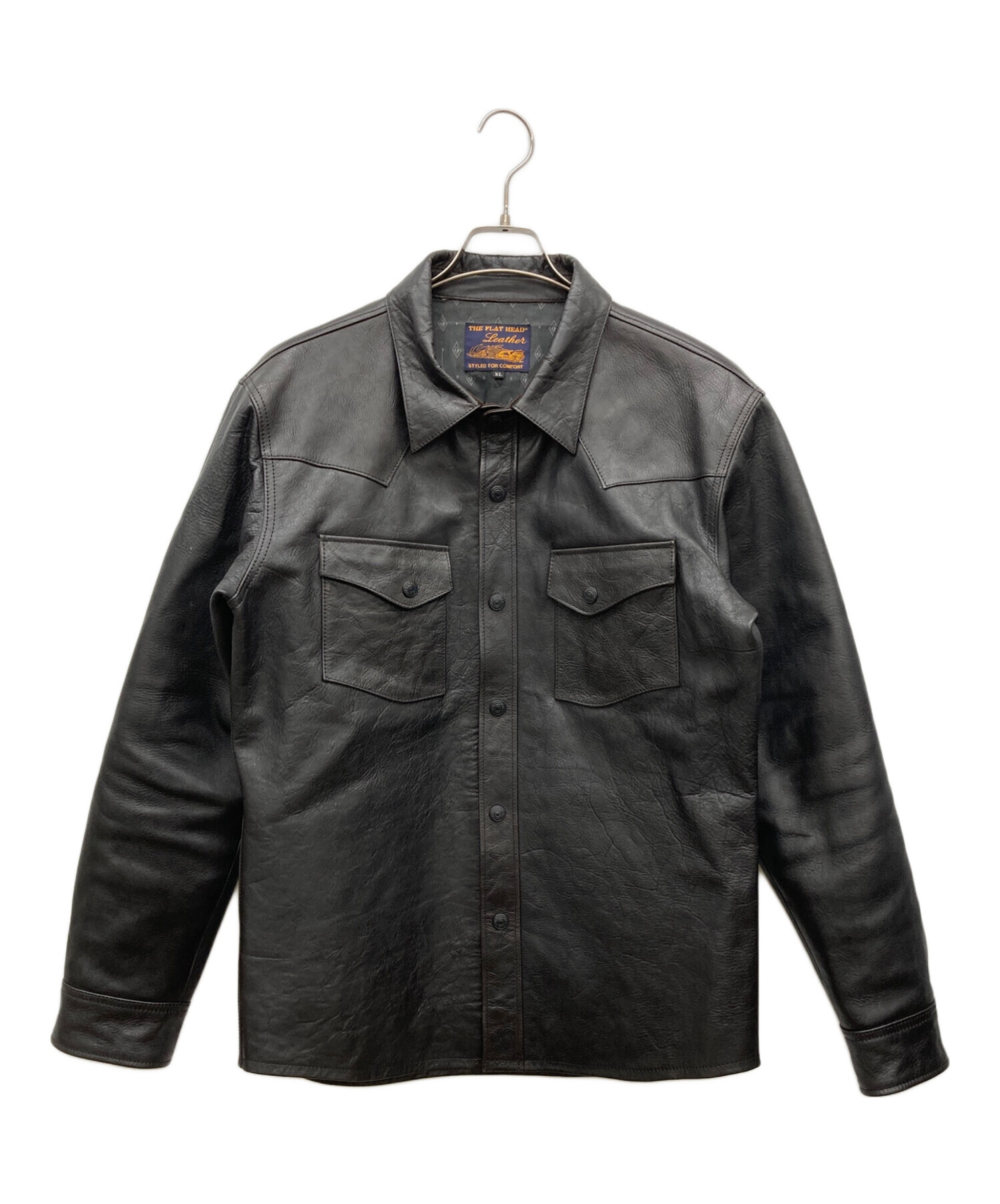 THE FLAT HEAD フラットヘッド レザーシャツ ディアスキン 鹿革 