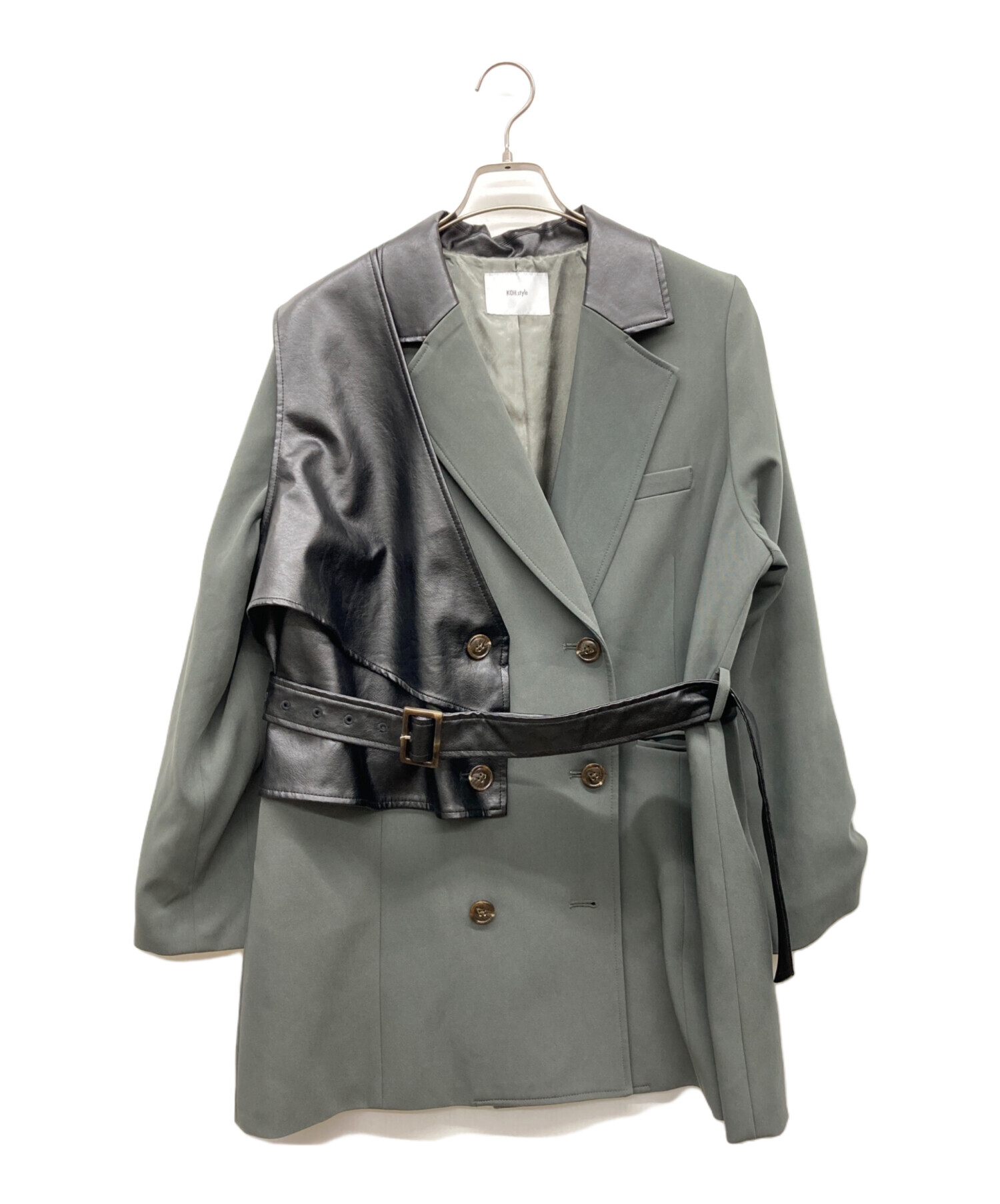 中古・古着通販】KOH.style (コースタイル) コート カーキ サイズ:F 