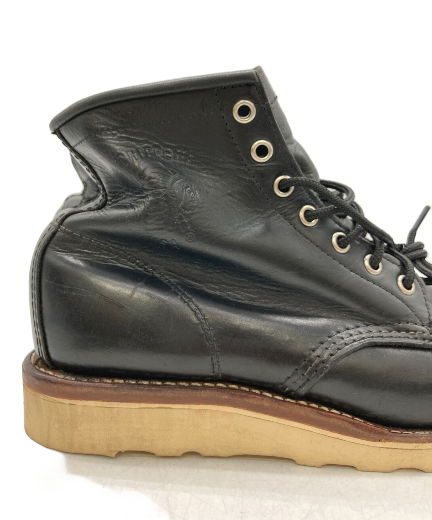 中古・古着通販】CHIPPEWA (チペワ) ショートブーツ ブラック サイズ:7