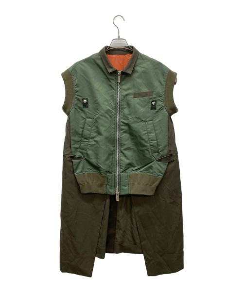 中古・古着通販】sacai (サカイ) Bomber Vest カーキ サイズ:1