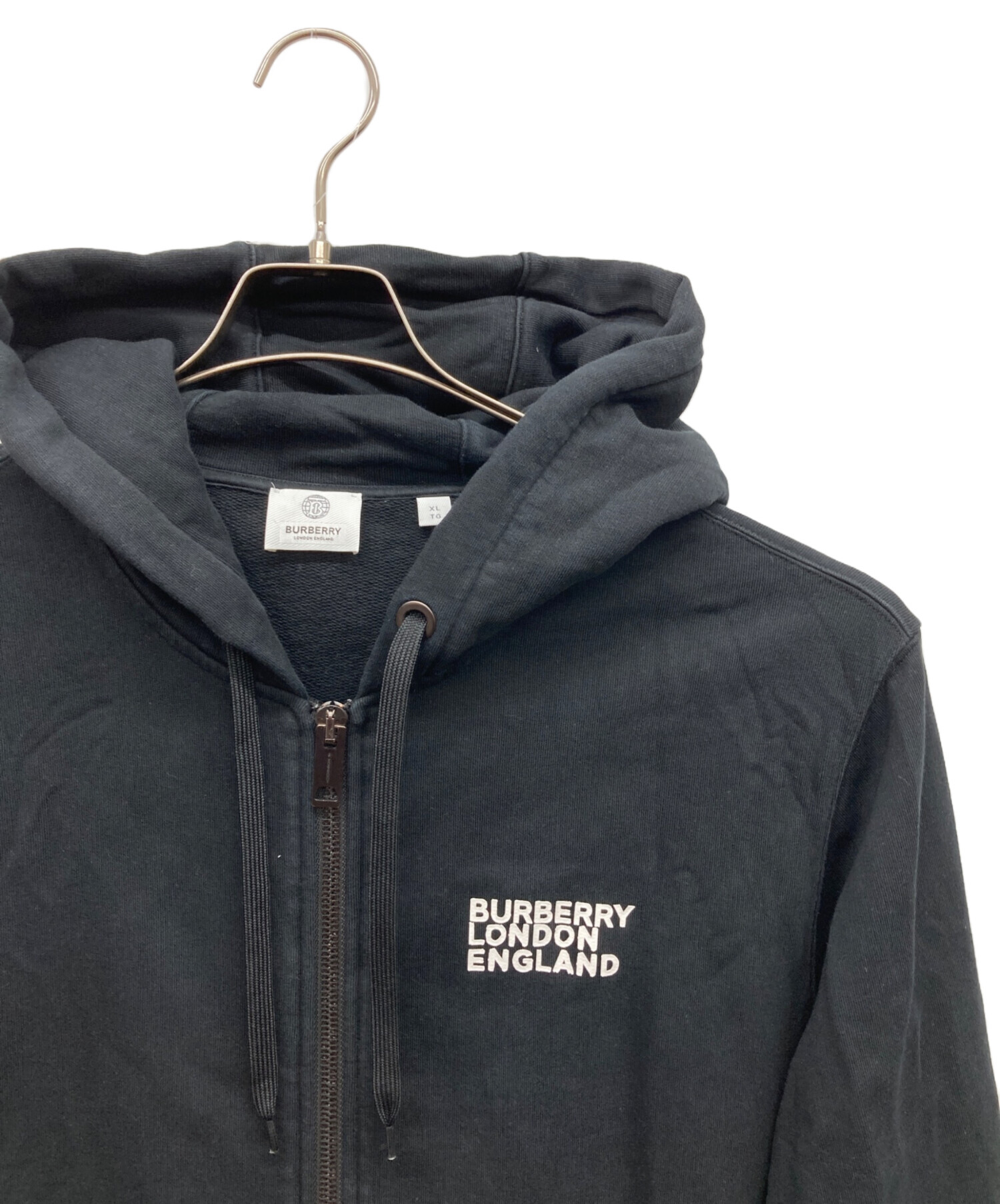 【希少XL美品】BURBERRY LONDON ロゴ オーバーサイズパーカー 黒 中古・古着通販】BURBERRY (バーバリー) ラブプリント コットン