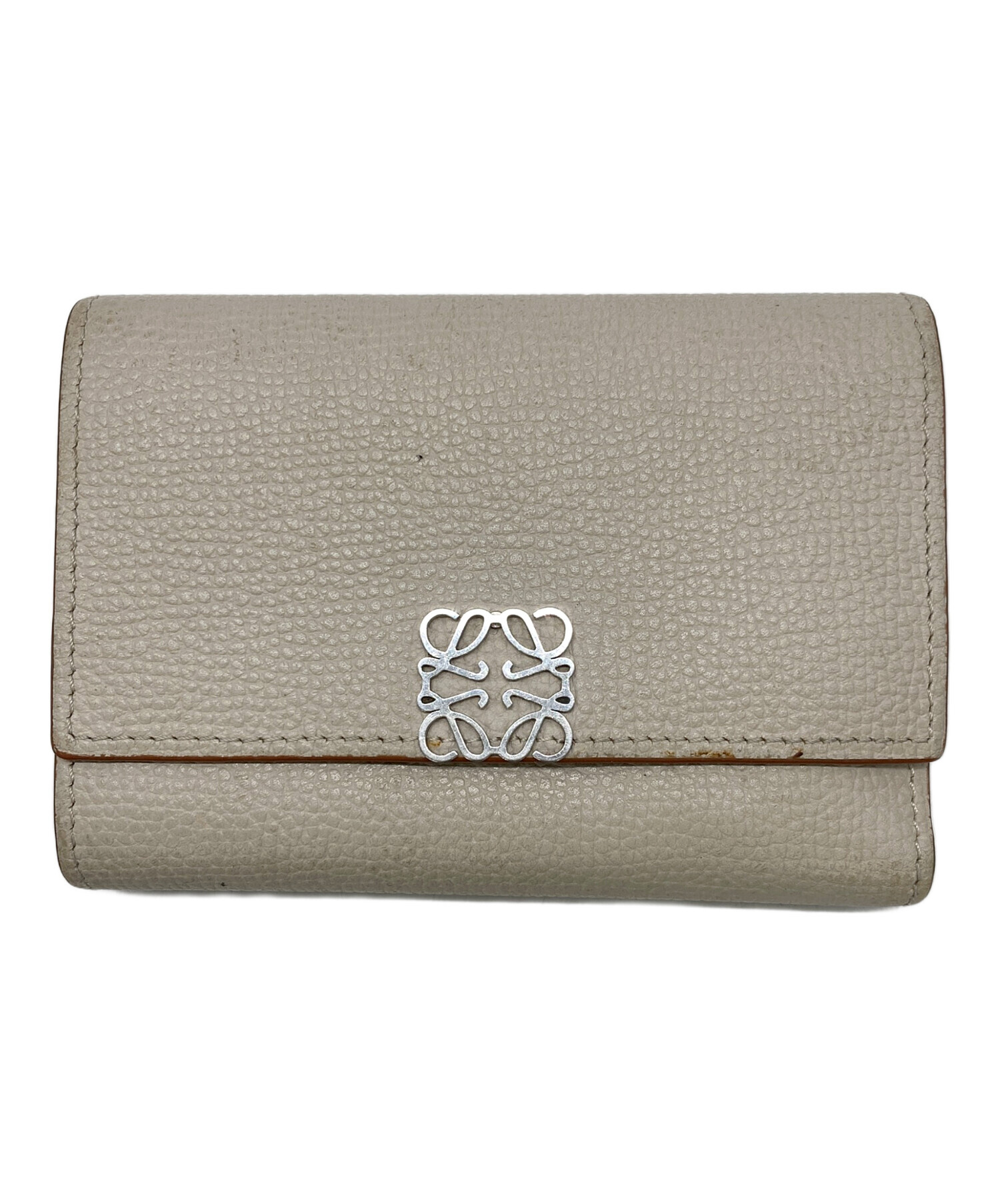 中古・古着通販】LOEWE (ロエベ) 3つ折り財布 アイボリー｜ブランド