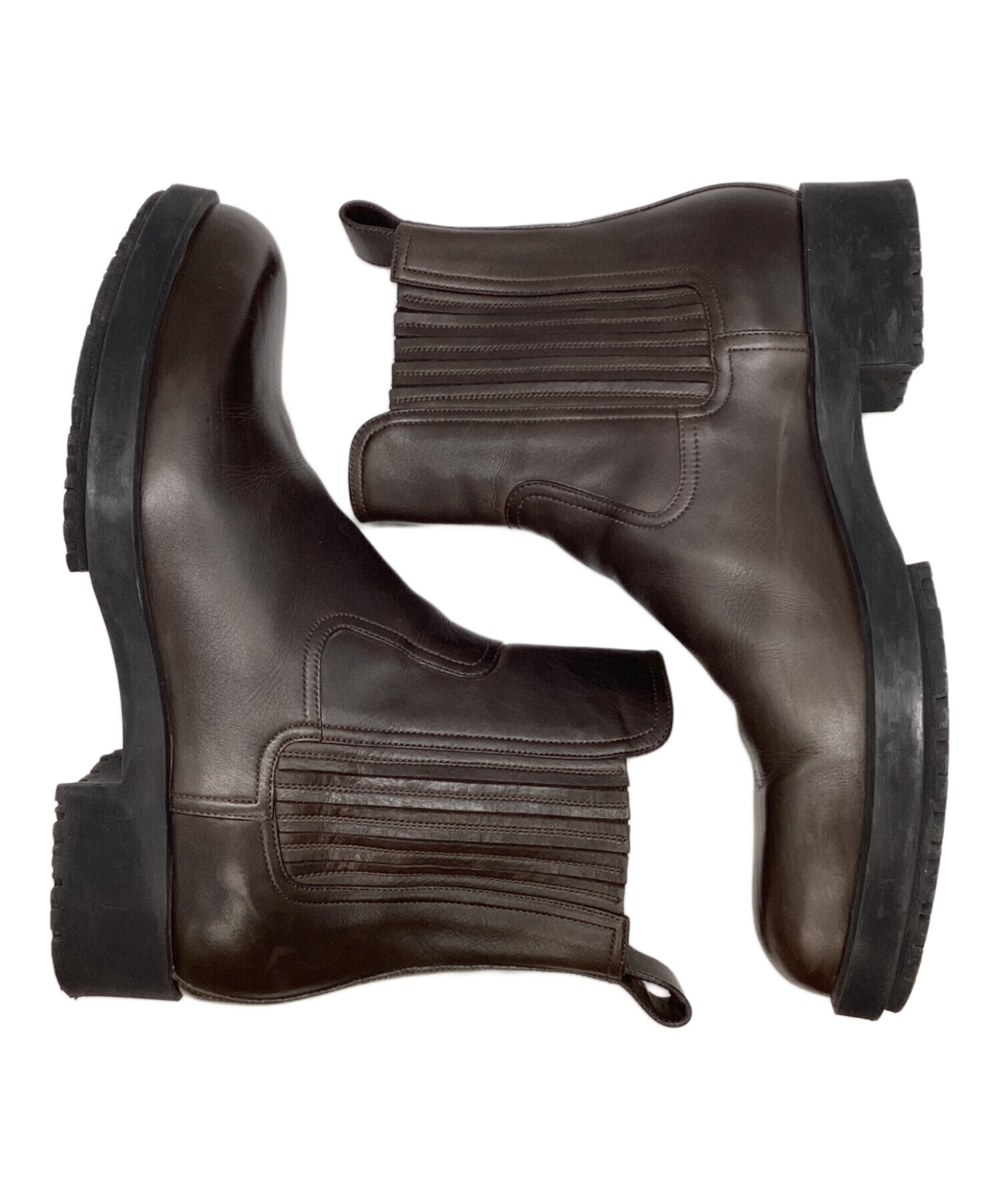 中古・古着通販】HERMES (エルメス) クロスレザーサイドゴアブーツ