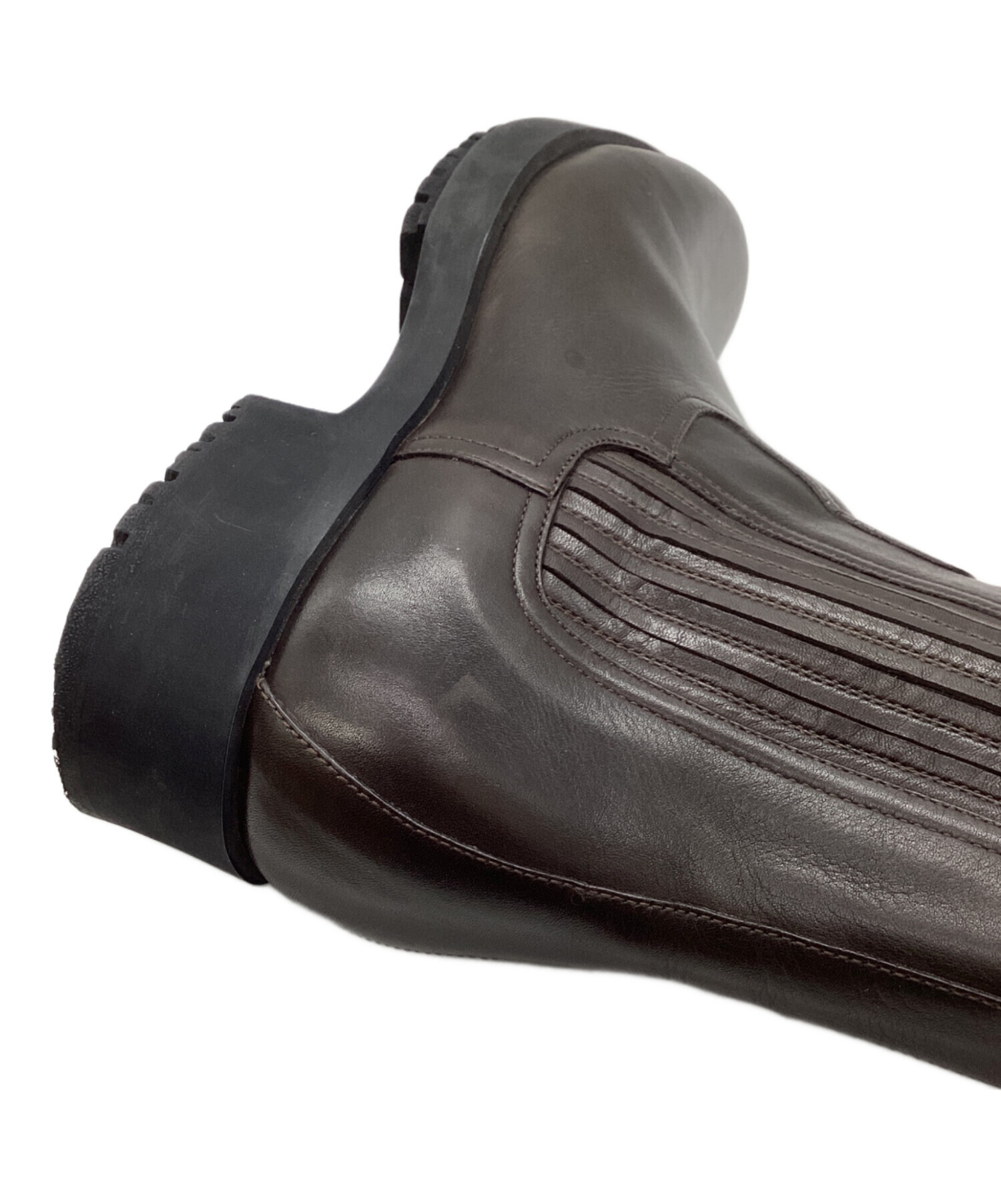 中古・古着通販】HERMES (エルメス) クロスレザーサイドゴアブーツ