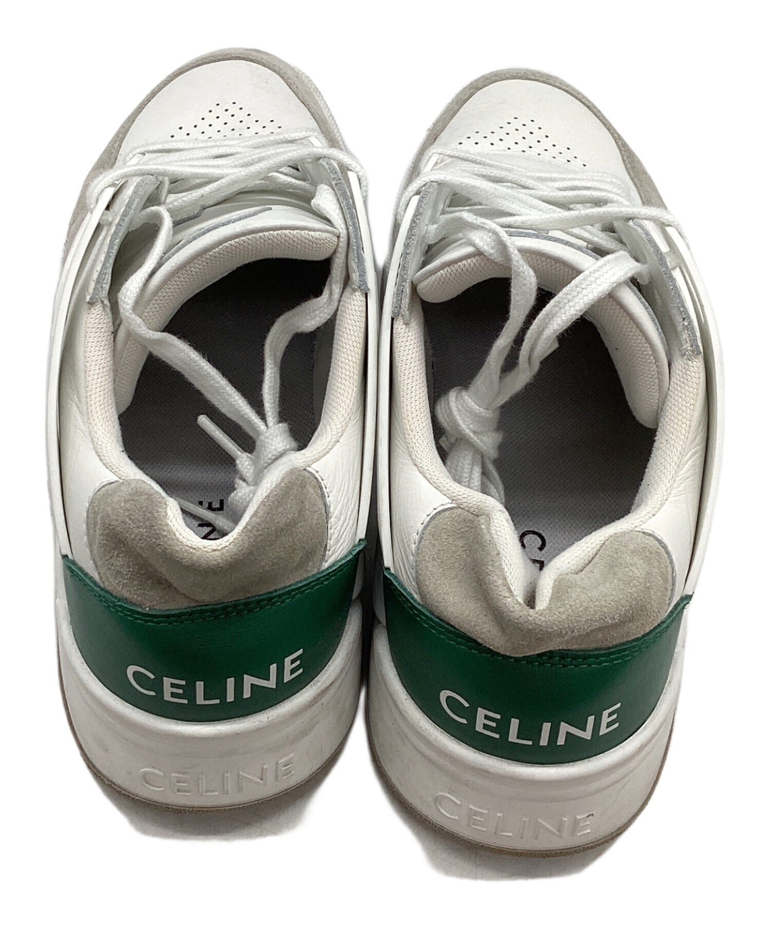 現行未使用級✨ セリーヌ CT-07 サイドロゴ レースアップ 27cm相当 中古・古着通販】CELINE (セリーヌ) CT-07 レースアップロースニーカー