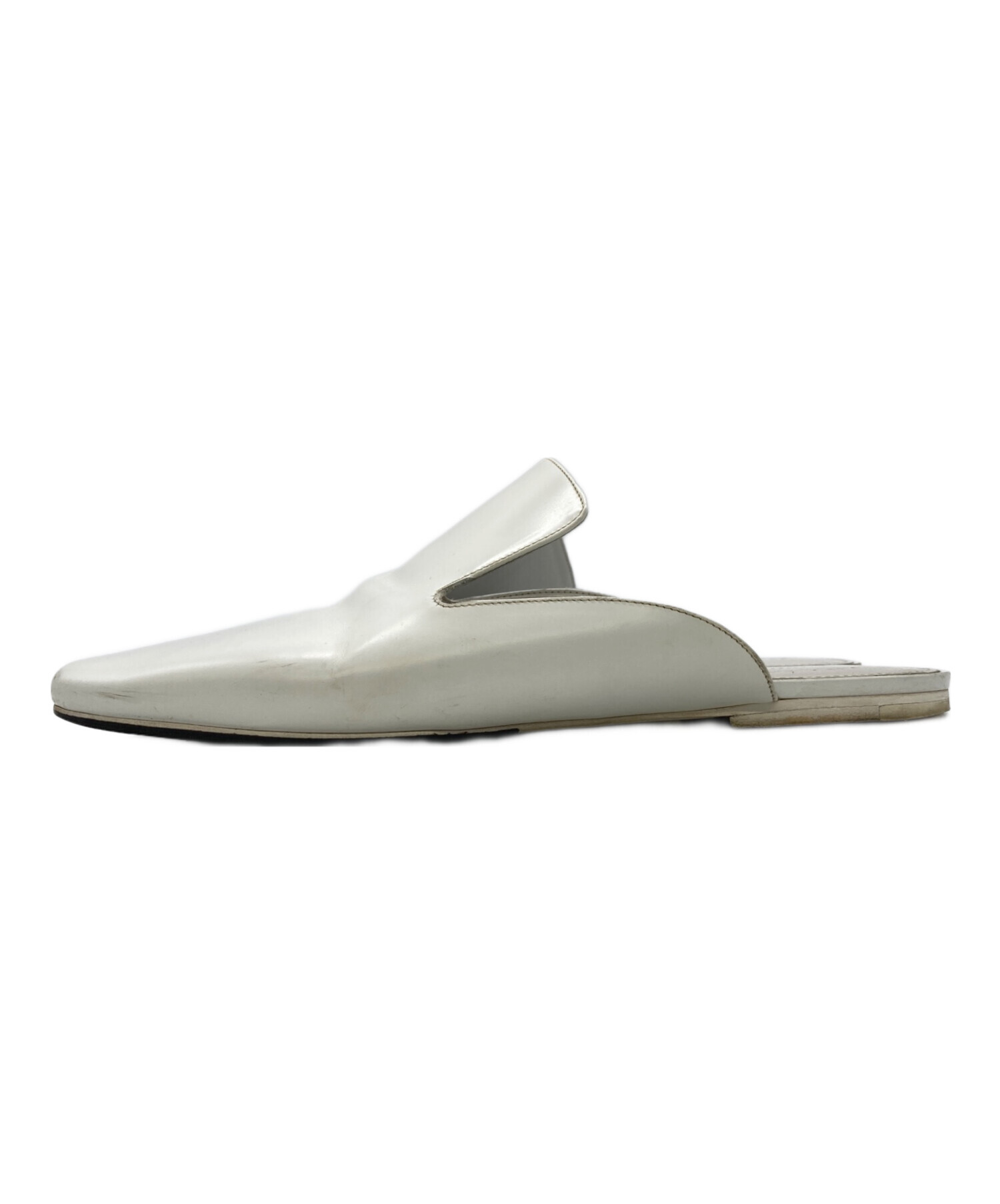 中古・古着通販】JIL SANDER (ジルサンダー) ミュール ホワイト サイズ 
