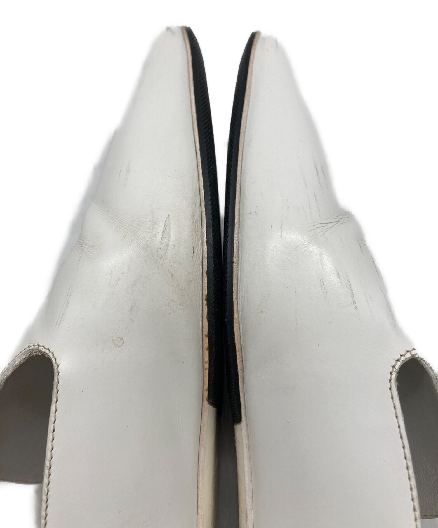 中古・古着通販】JIL SANDER (ジルサンダー) ミュール ホワイト サイズ 