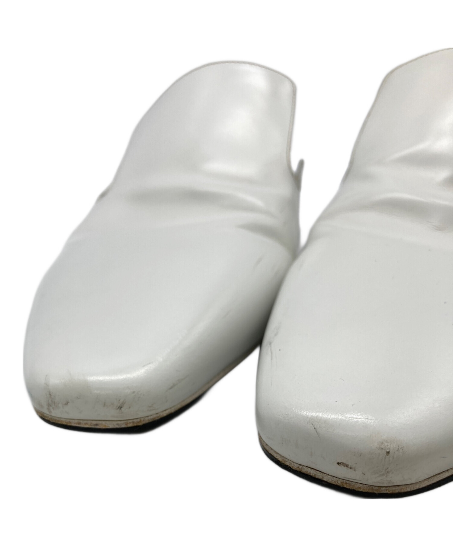 中古・古着通販】JIL SANDER (ジルサンダー) ミュール ホワイト サイズ 