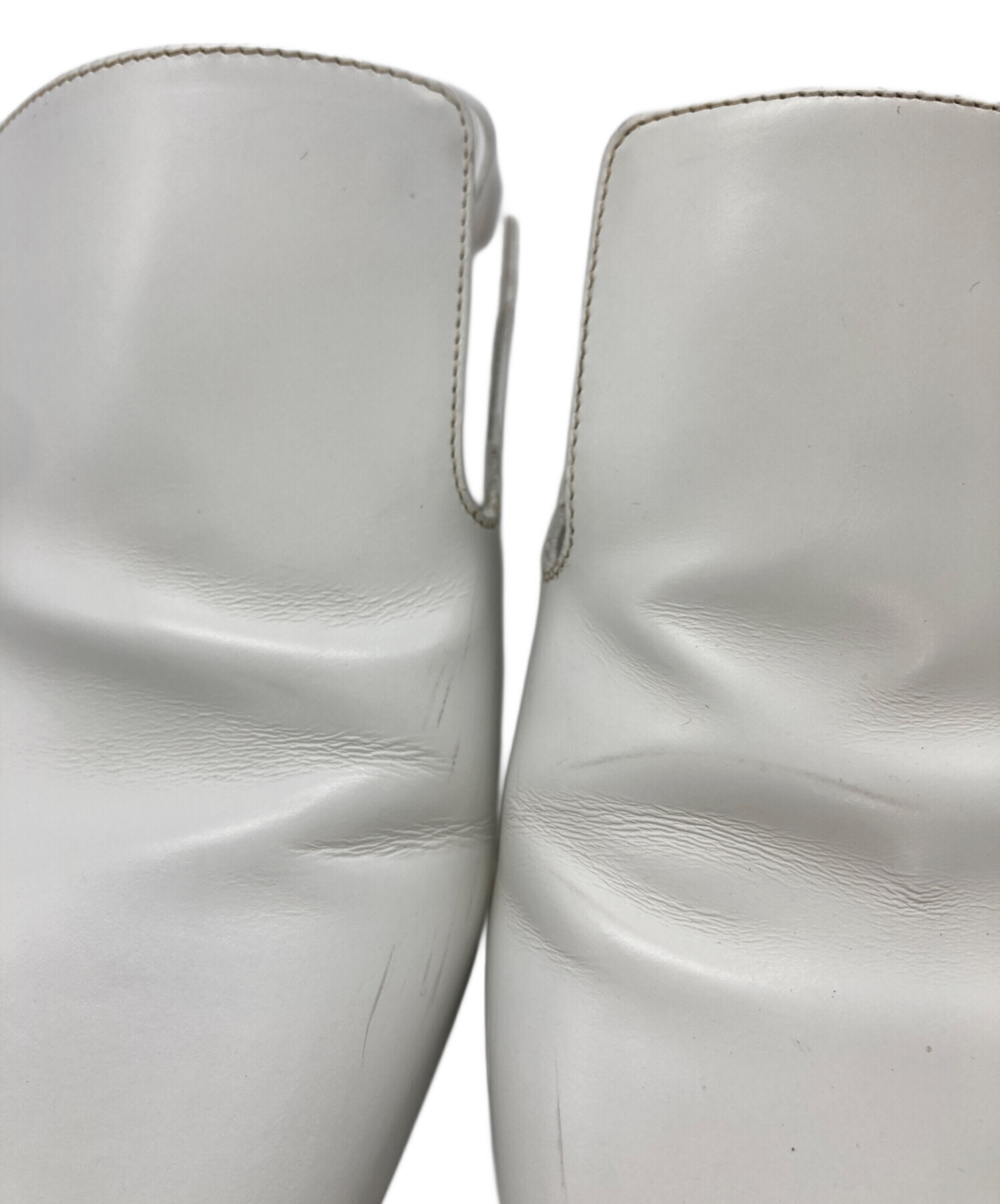 中古・古着通販】JIL SANDER (ジルサンダー) ミュール ホワイト サイズ 