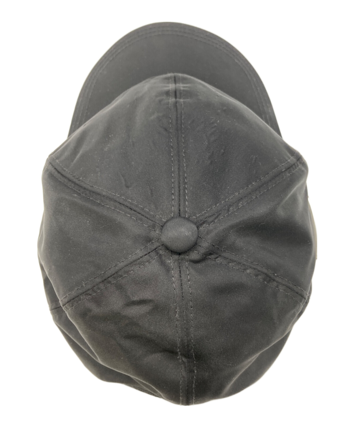 PRADA/プラダ　ナイロン キャップ ロゴプレート ブラック 【Size:L】 中古・古着通販】PRADA (プラダ) ロゴプレートナイロンベース