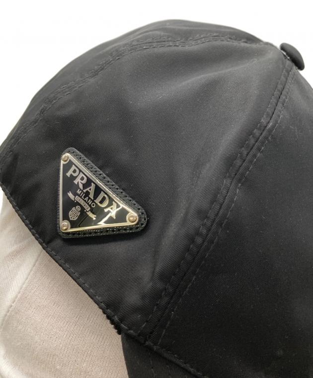 中古・古着通販】PRADA (プラダ) ロゴプレートナイロンベースボール