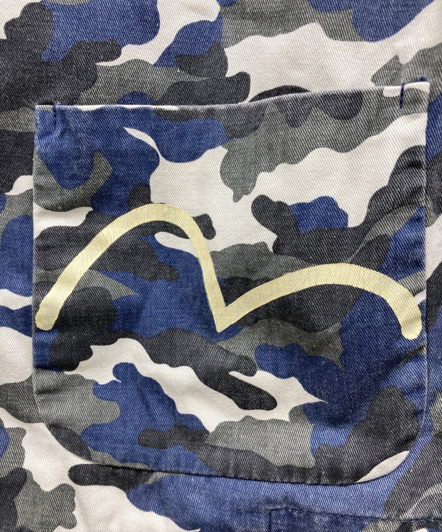 中古・古着通販】EVISU (エヴィス) エルボーパッチ迷彩テーラード 