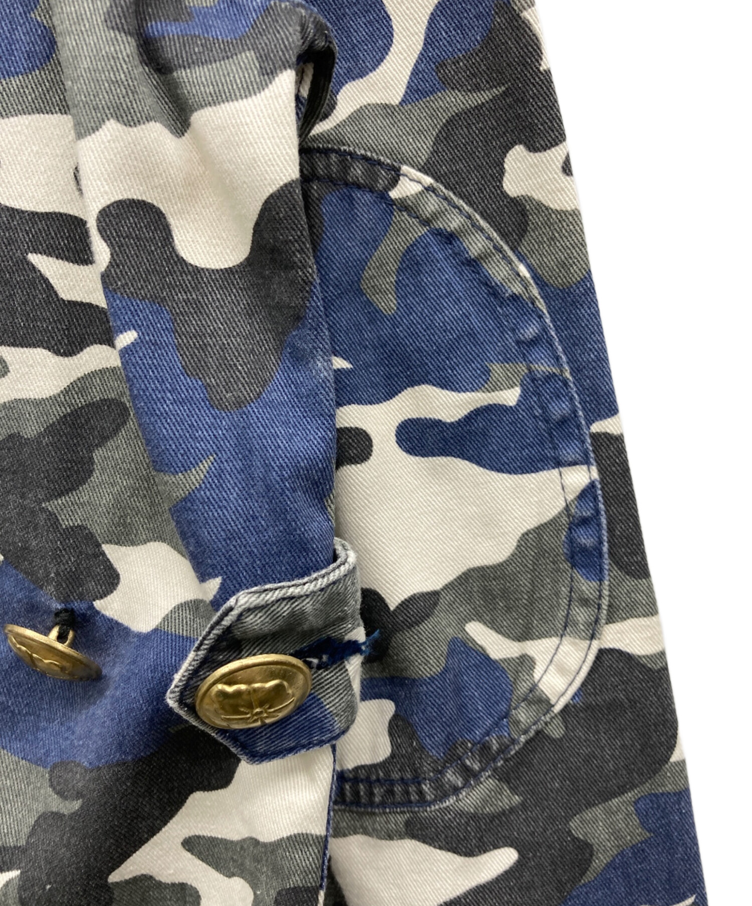 中古・古着通販】EVISU (エヴィス) エルボーパッチ迷彩テーラード 
