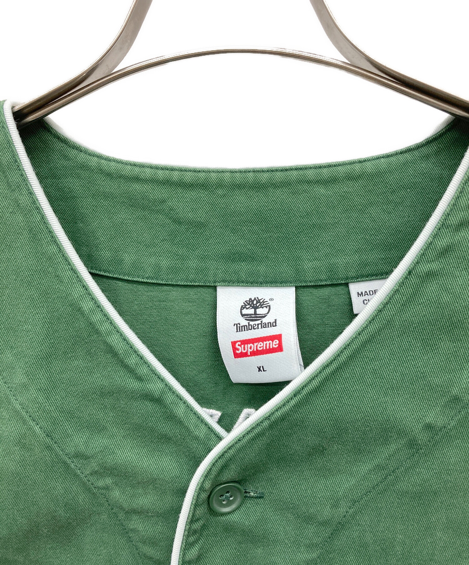 トップス Supreme x run Baseball Jersey \"Green 中古・古着通販】Supreme (シュプリーム) Timberland