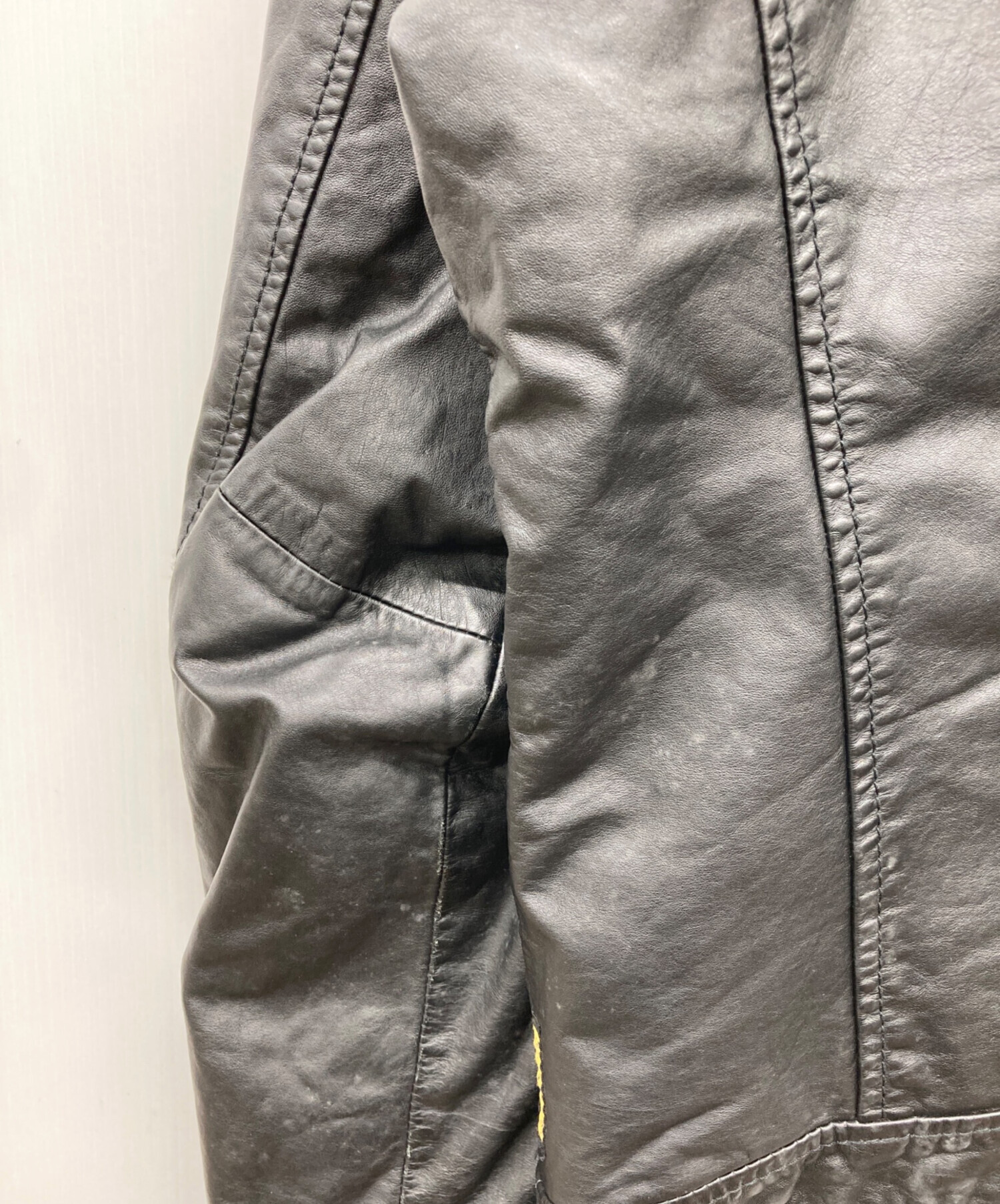 中古・古着通販】ARMANI JEANS (アルマーニジーンズ) レザーライダース