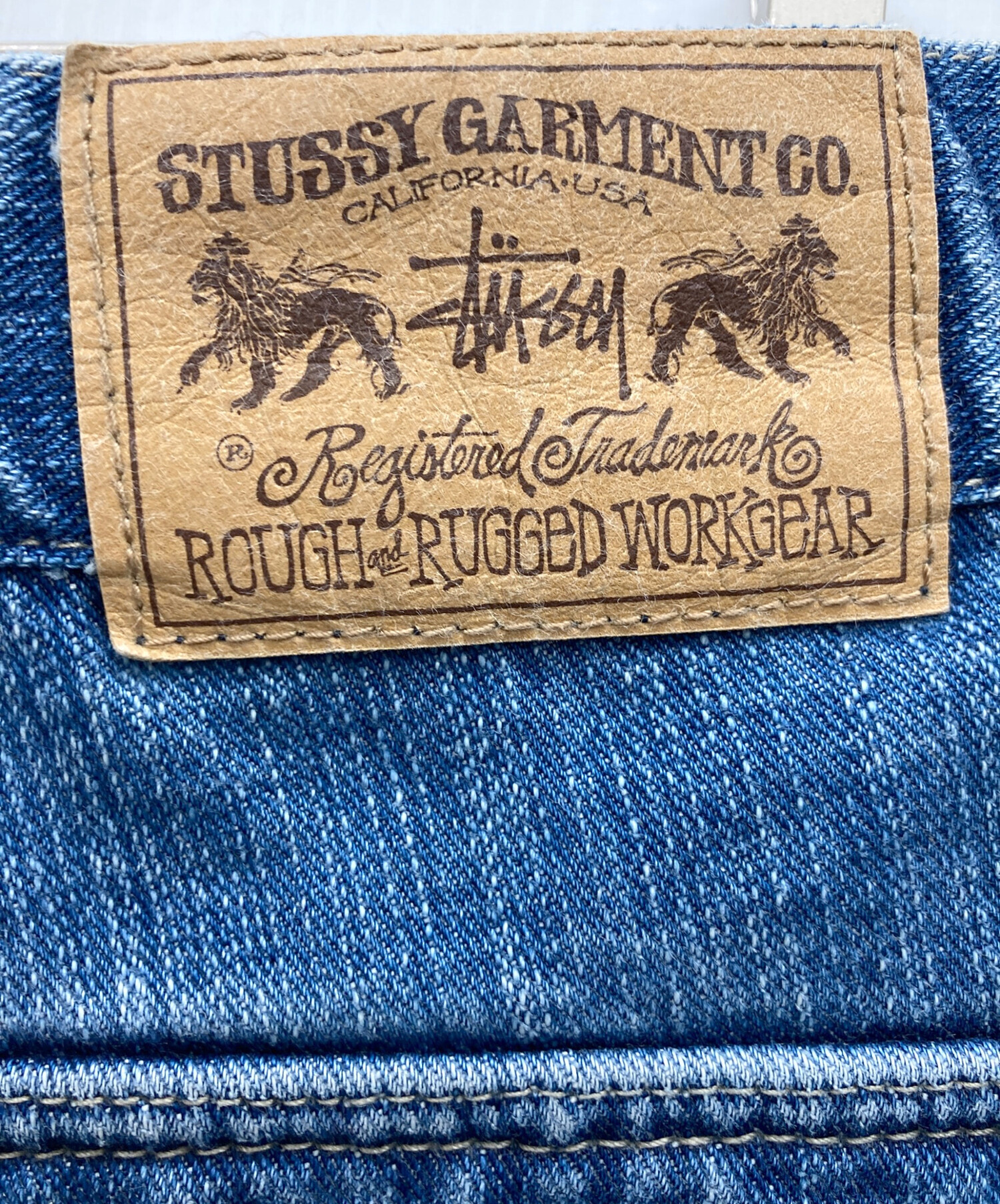中古・古着通販】stussy (ステューシー) ハーフデニムカーゴパンツ