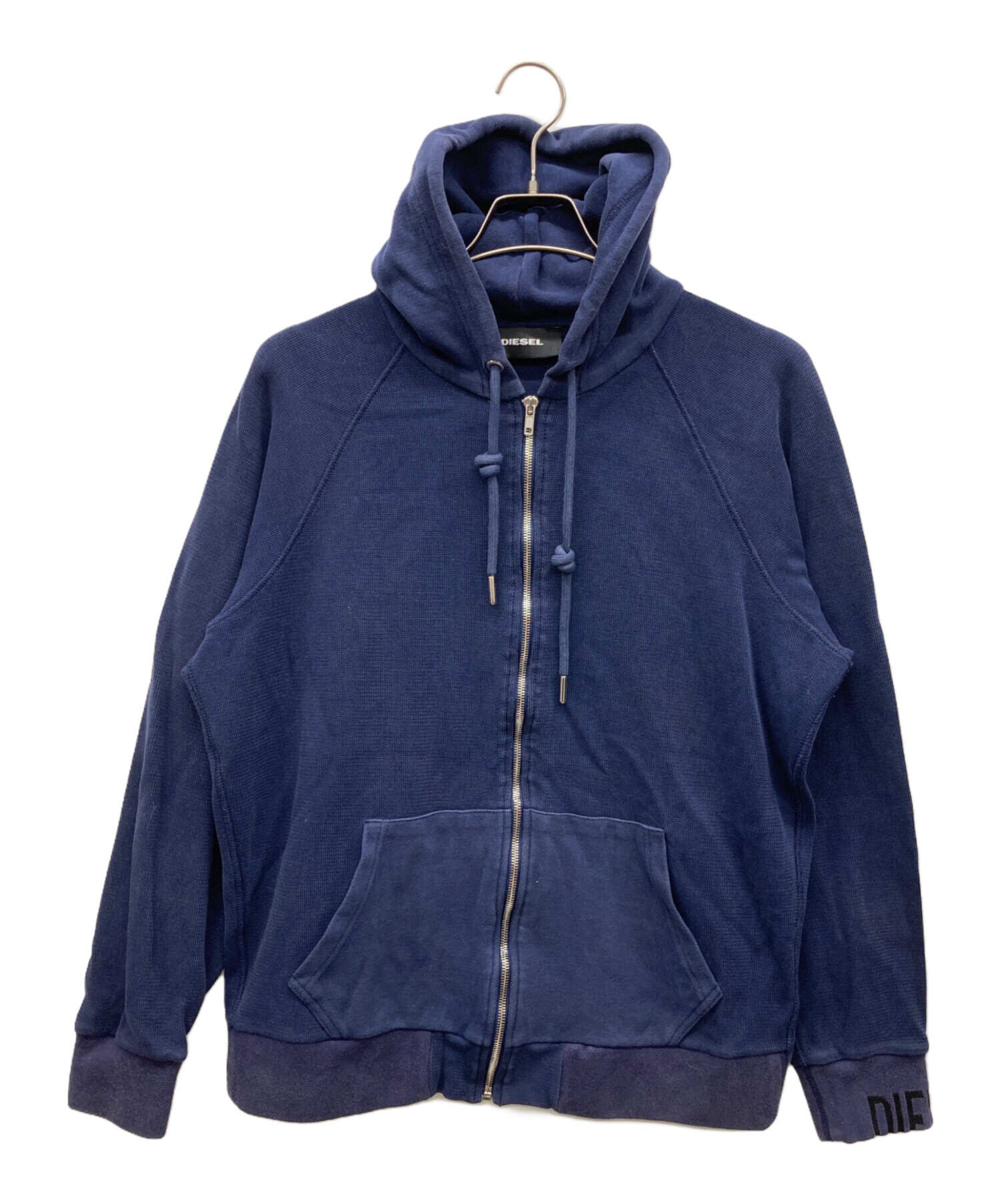 中古・古着通販】DIESEL (ディーゼル) ジップパーカー ネイビー サイズ