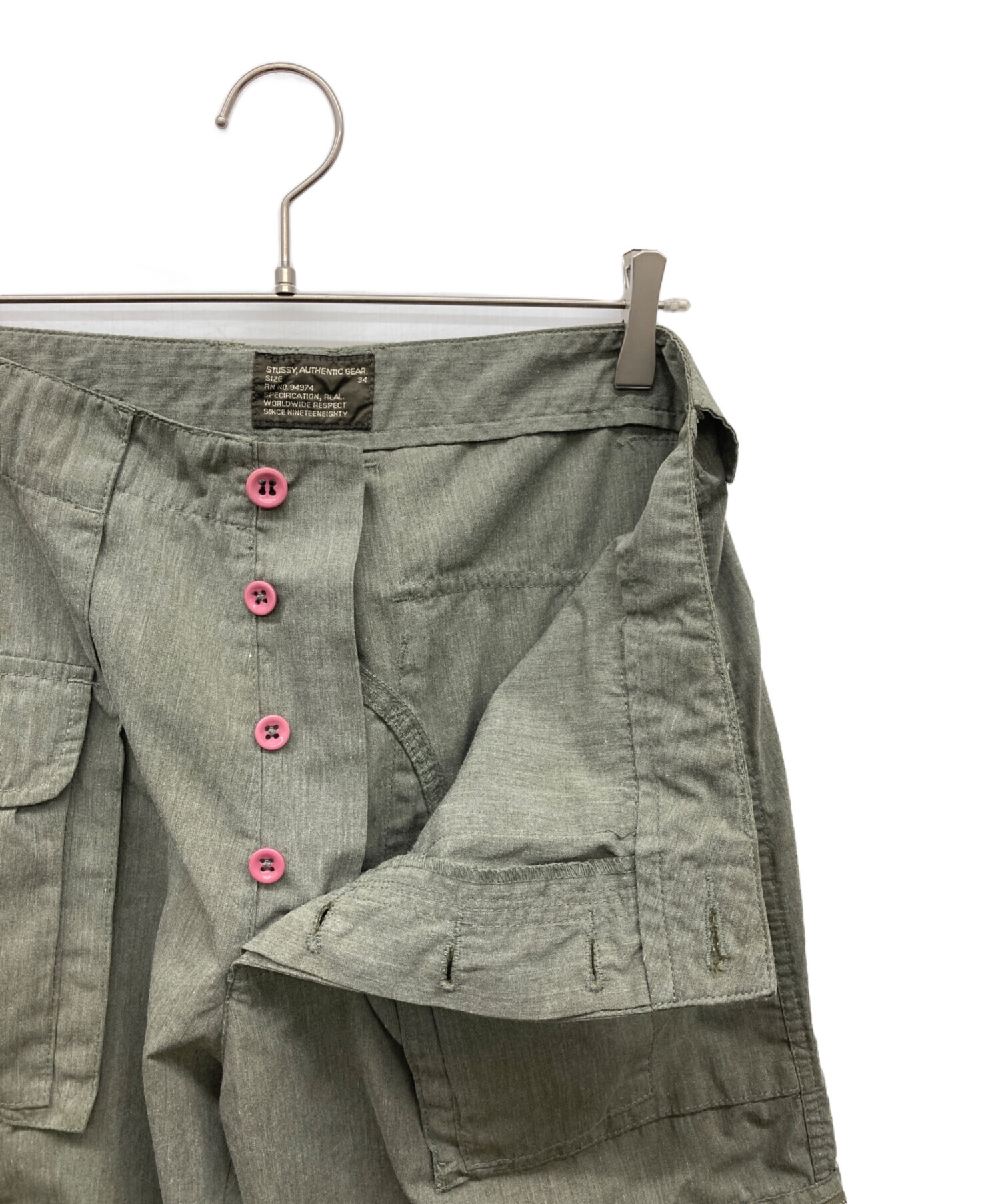 中古・古着通販】stussy (ステューシー) テクノカーゴパンツ オリーブ