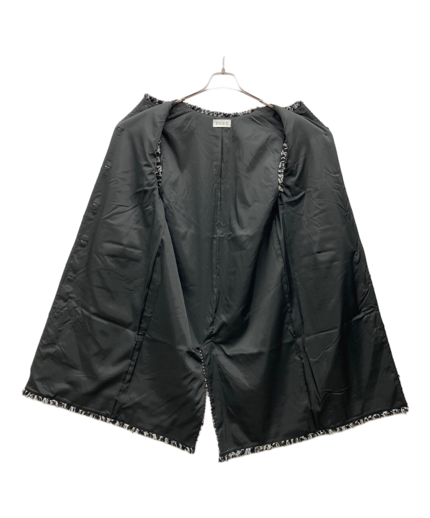 中古・古着通販】PLST (プラステ) ツイードロングジレ ホワイト