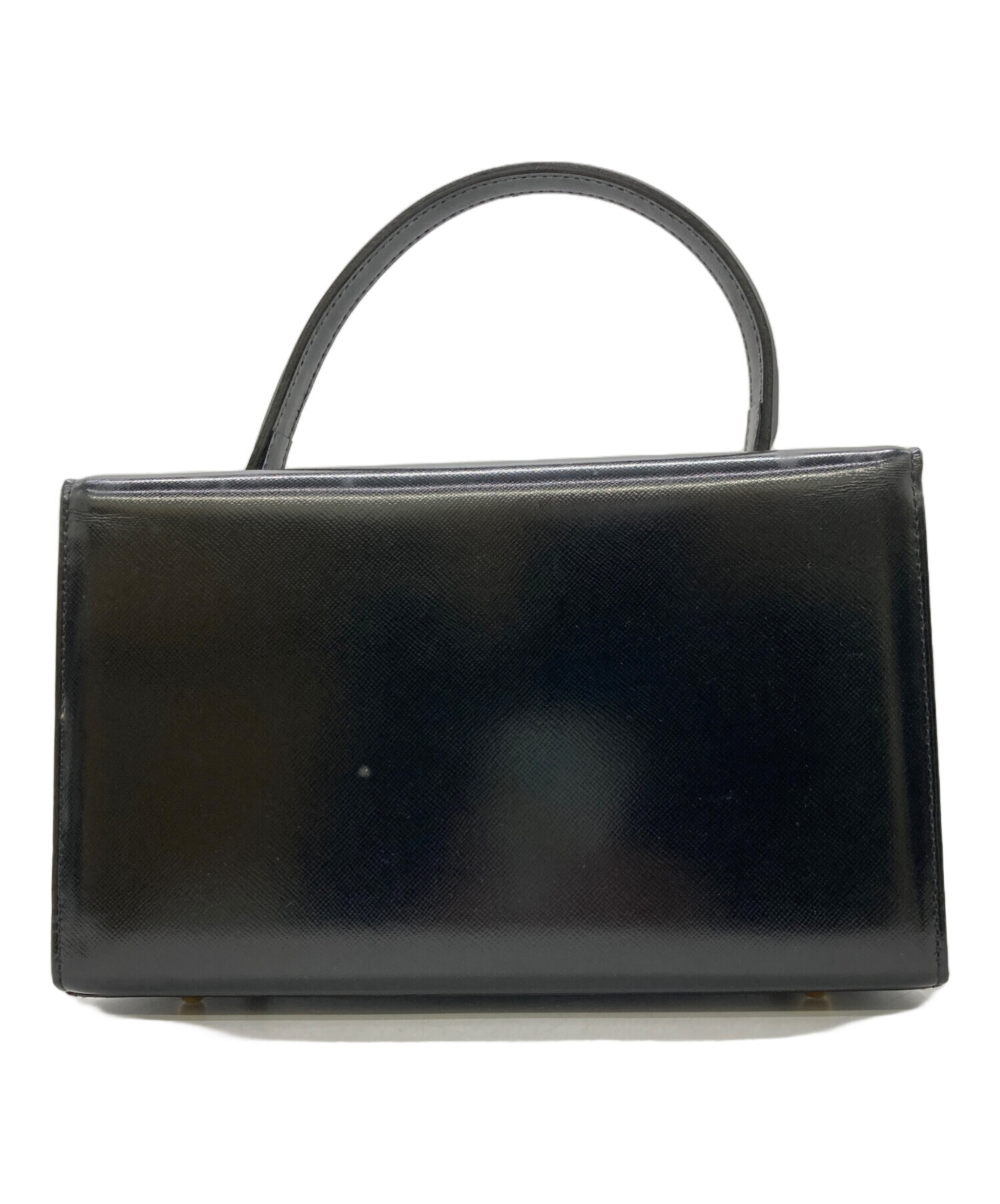 GIANNI VERSACE ブラックハンドバッグ 中古・古着通販】GIANNI VERSACE (ジャンニ・ヴェルサーチ