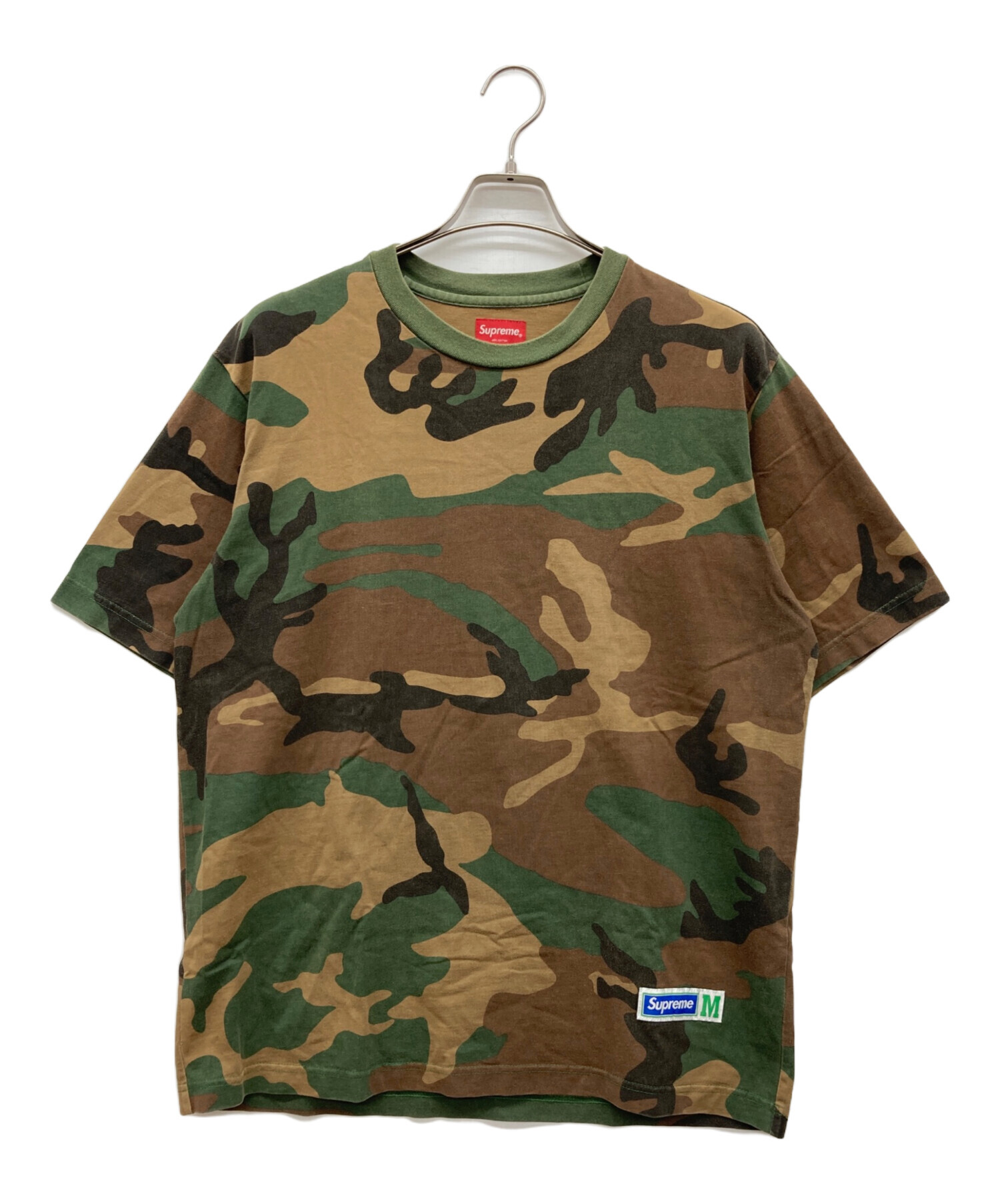 【中古】シュプリーム Supreme 迷彩メッシュTシャツ 中古・古着通販】SUPREME (シュプリーム) 迷彩柄Tシャツ 18SS グリーン