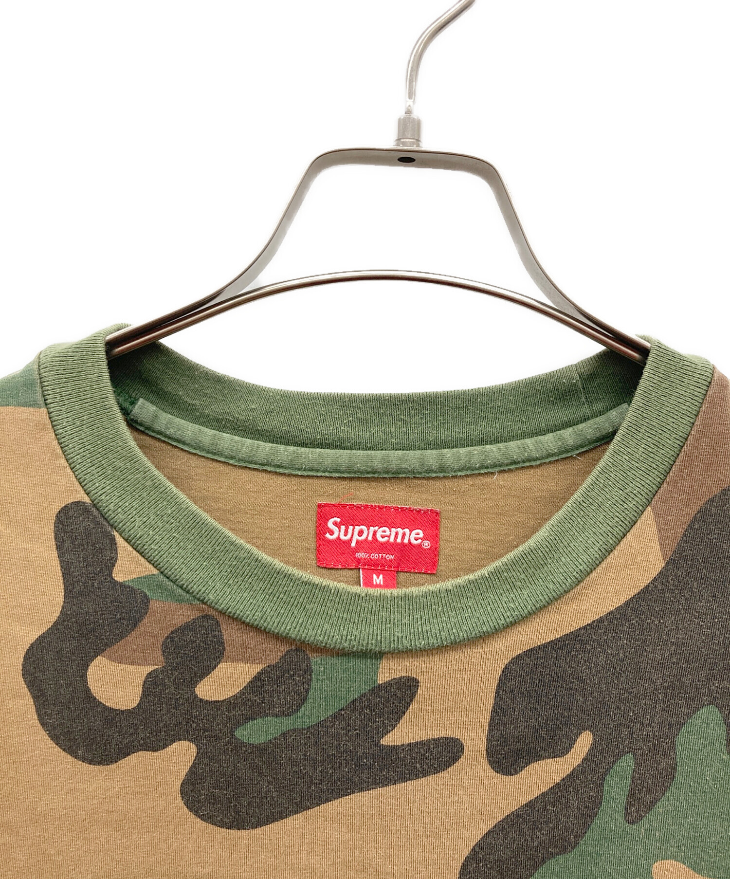 【中古】シュプリーム Supreme 迷彩メッシュTシャツ 中古・古着通販】SUPREME (シュプリーム) 迷彩柄Tシャツ 18SS グリーン