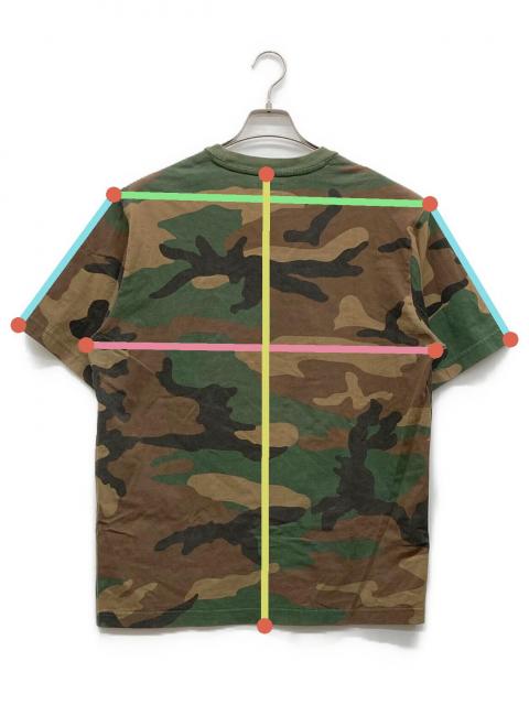 【中古】シュプリーム Supreme 迷彩メッシュTシャツ 中古・古着通販】SUPREME (シュプリーム) 迷彩柄Tシャツ 18SS グリーン