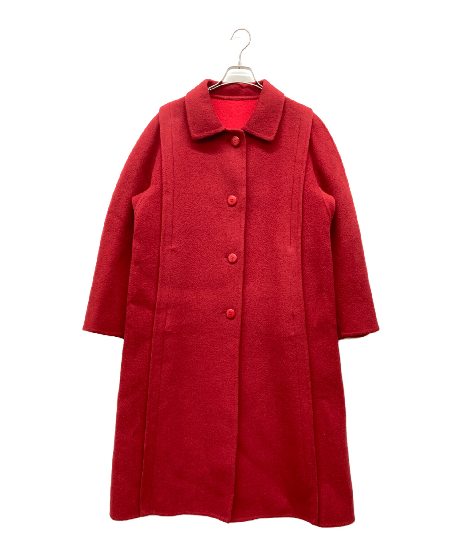 中古・古着通販】HERNO (ヘルノ) カシミヤコート レッド サイズ:不明