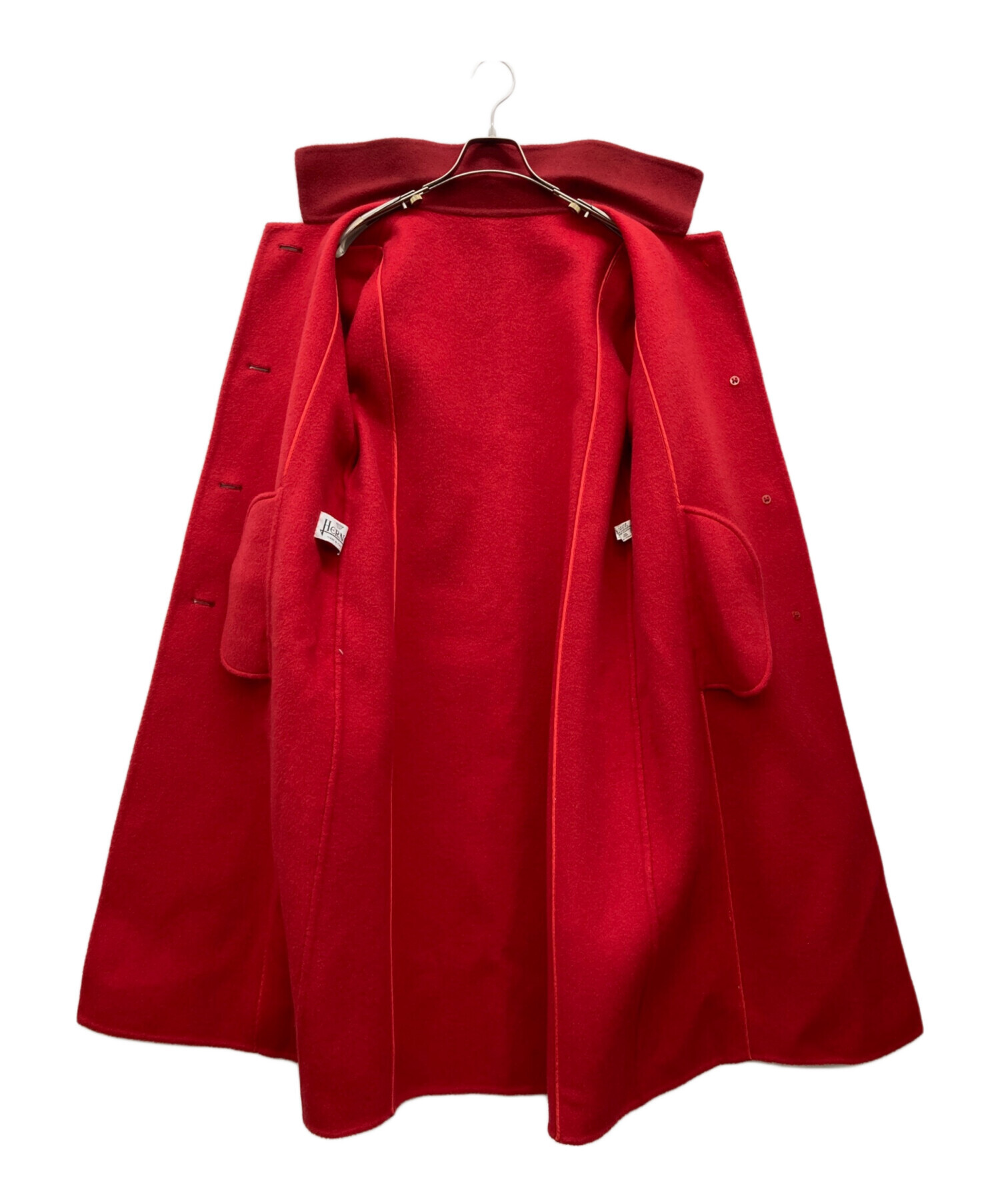 中古・古着通販】HERNO (ヘルノ) カシミヤコート レッド サイズ:不明