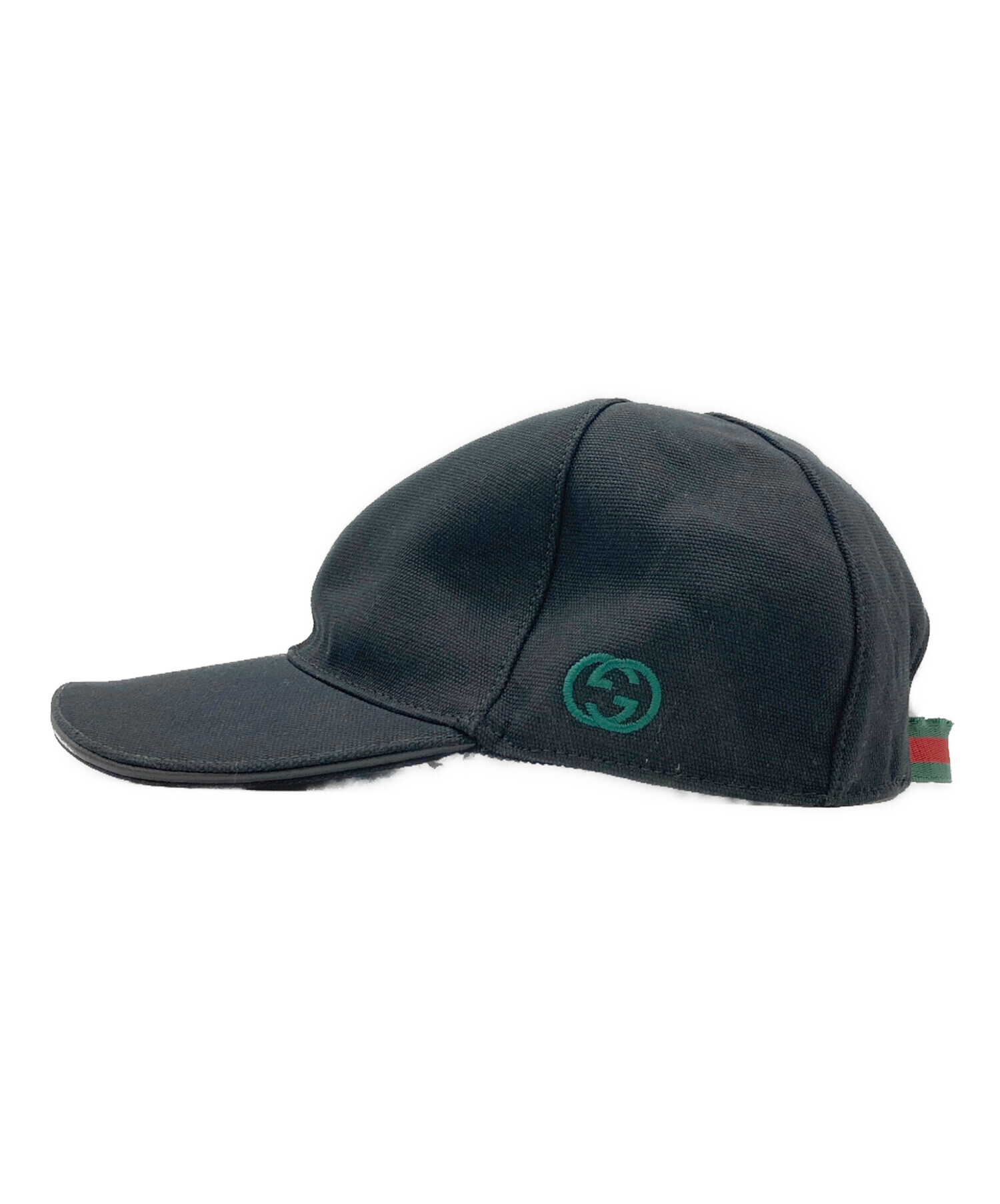 中古・古着通販】GUCCI (グッチ) キャップ ブラック｜ブランド・古着