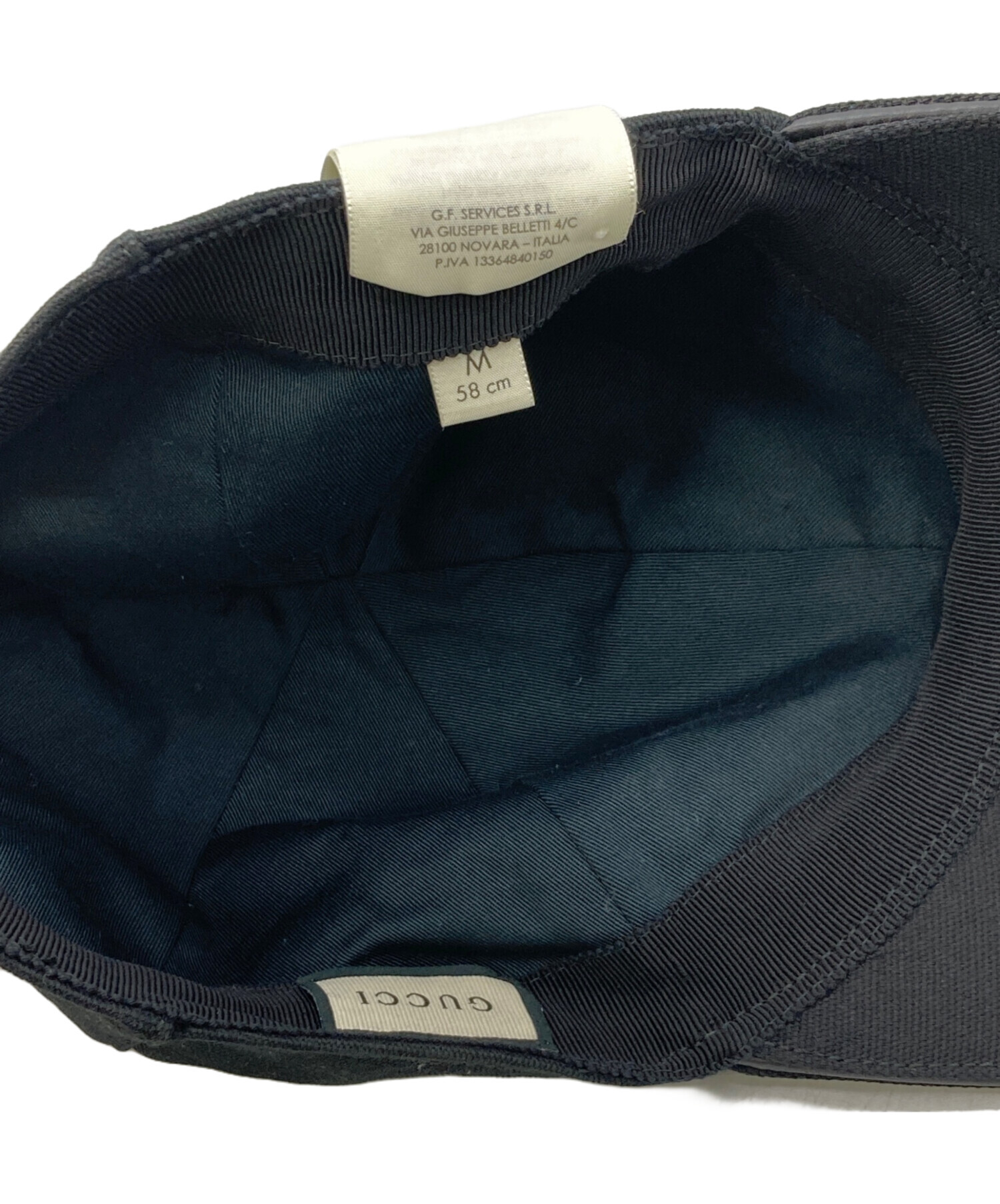 中古・古着通販】GUCCI (グッチ) キャップ ブラック｜ブランド・古着
