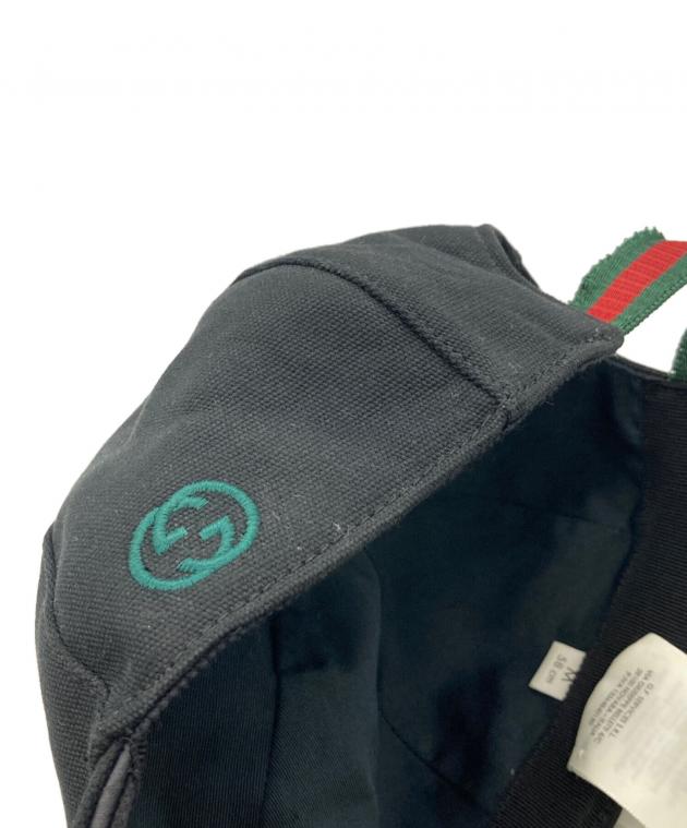 中古・古着通販】GUCCI (グッチ) キャップ ブラック｜ブランド・古着