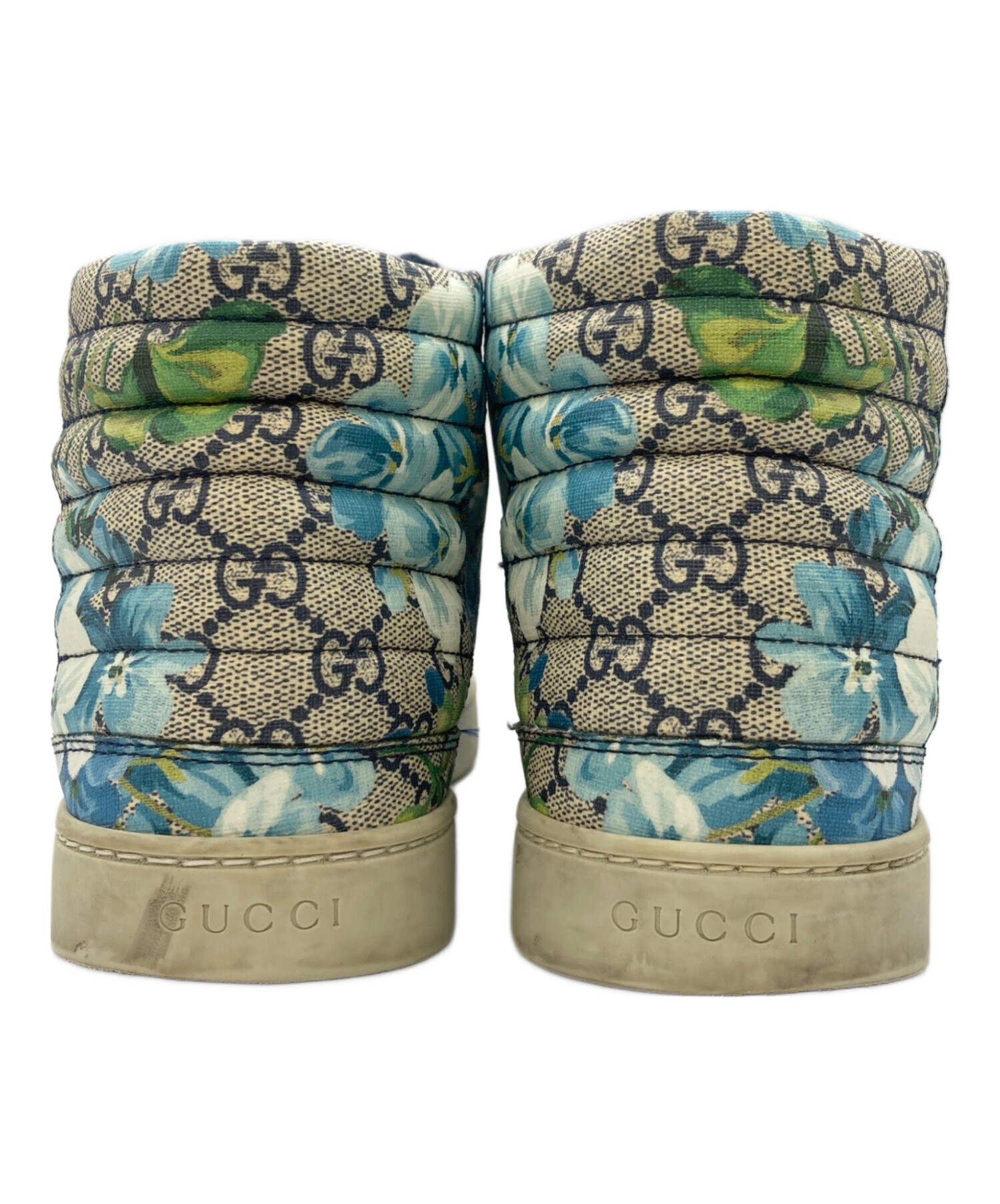 中古・古着通販】GUCCI (グッチ) GG柄ハイカットスニーカー ベージュ 