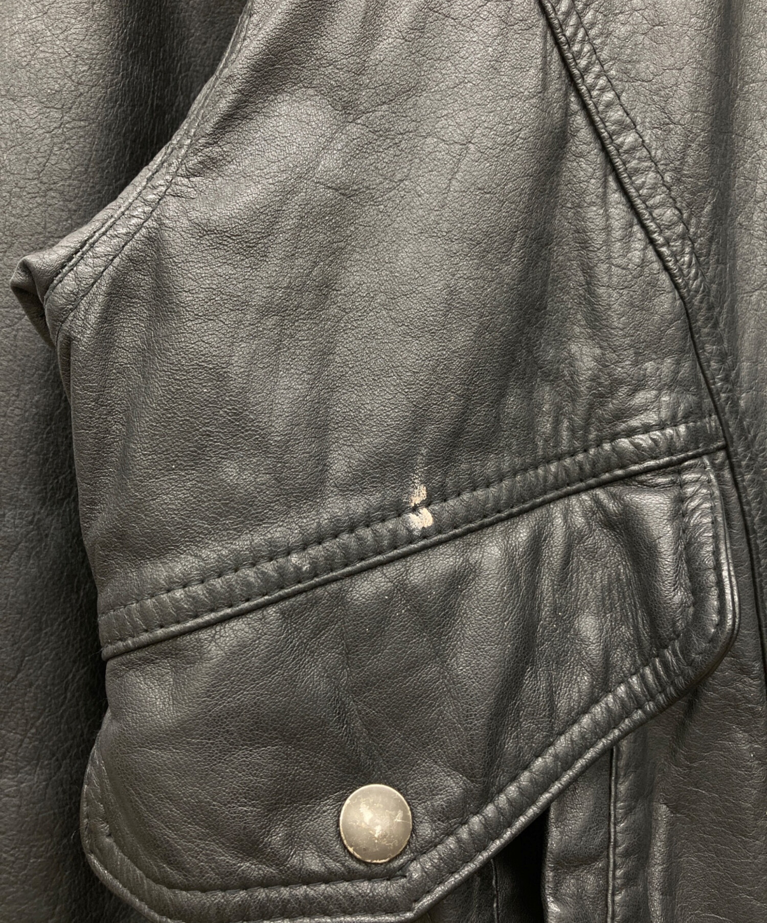 中古・古着通販】jacker's (ジャッカーズ) レザーフライトジャケット