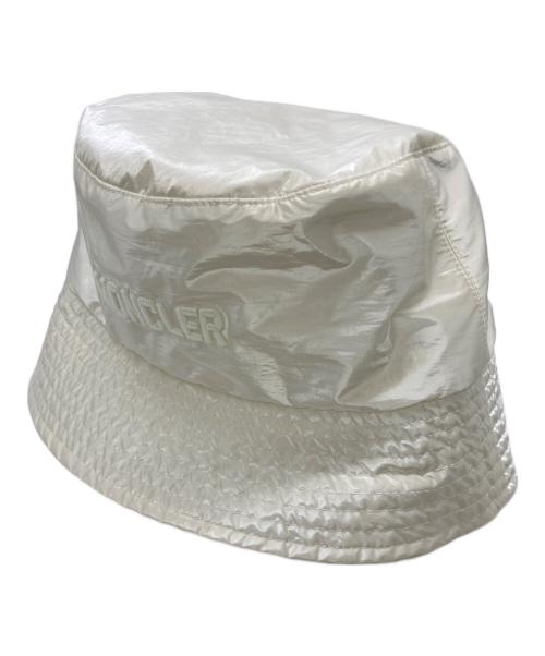 MONCLER バケットハット ホワイト 中古・古着通販】MONCLER (モンクレール) バケットハット ホワイト
