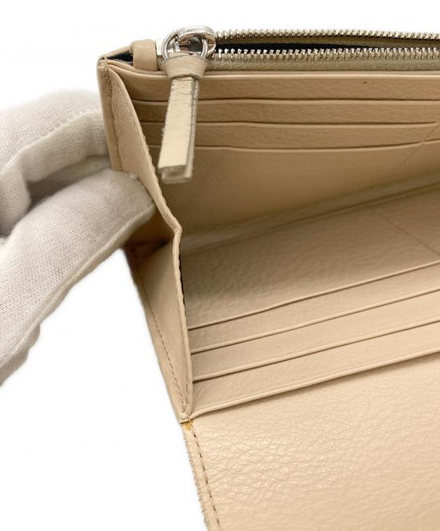 中古・古着通販】BALENCIAGA (バレンシアガ) 2つ折り長財布 ベージュ