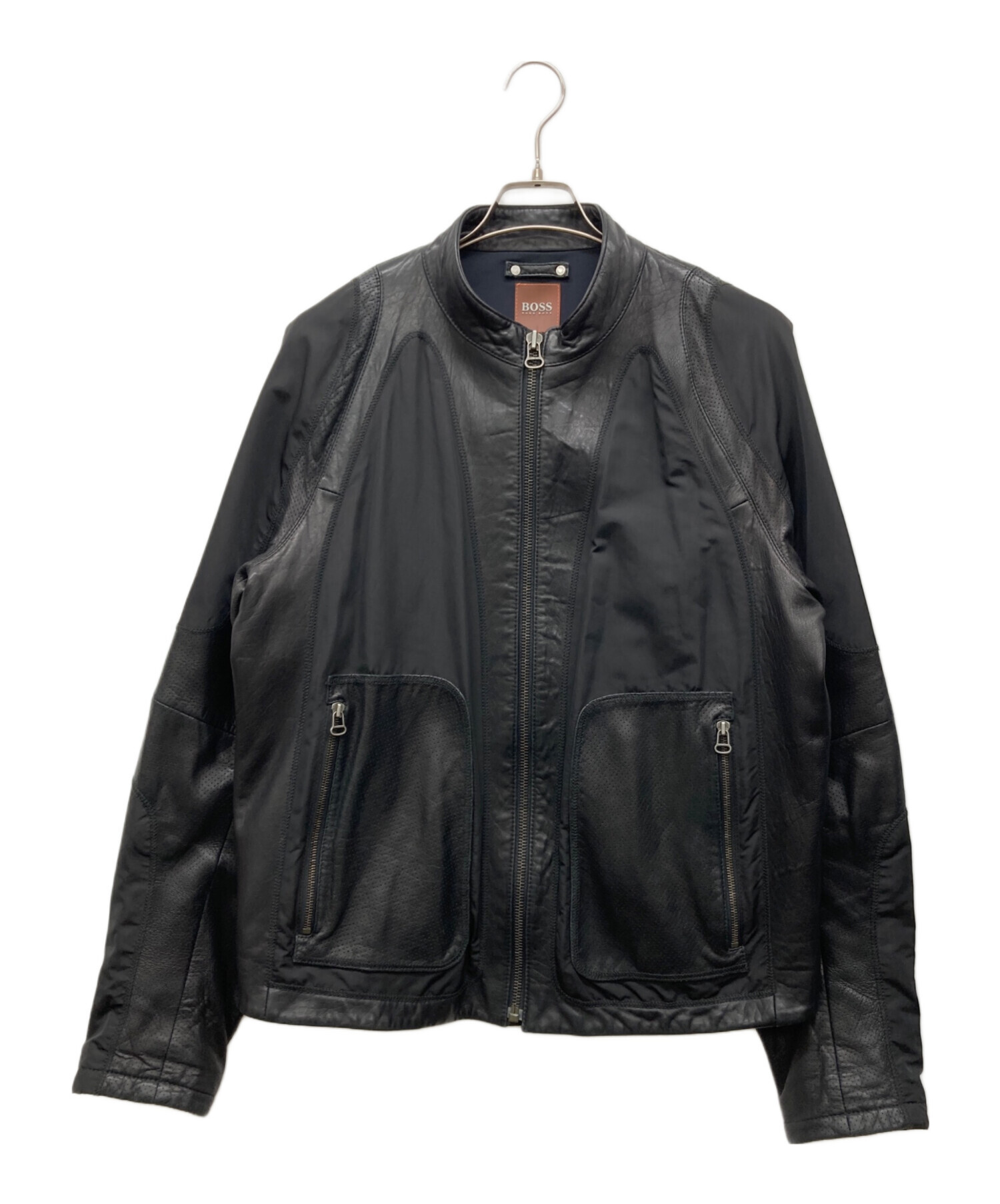 中古・古着通販】HUGO BOSS (ヒューゴ ボス) レザージャケット 