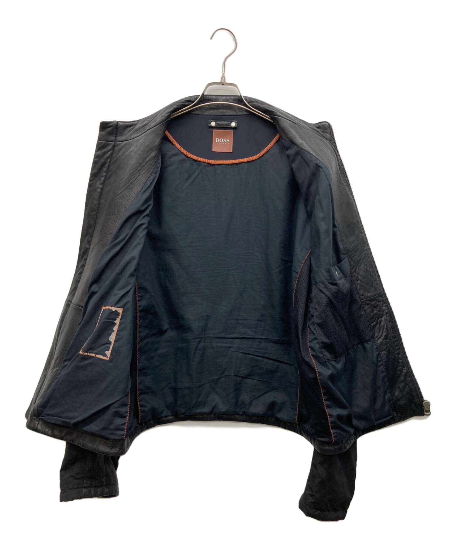 中古・古着通販】HUGO BOSS (ヒューゴ ボス) レザージャケット 