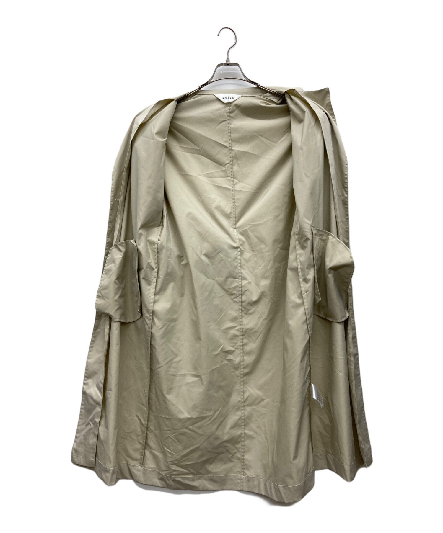 中古・古着通販】SOEJU (ソージュ) リモンタパッカブルコート ベージュ