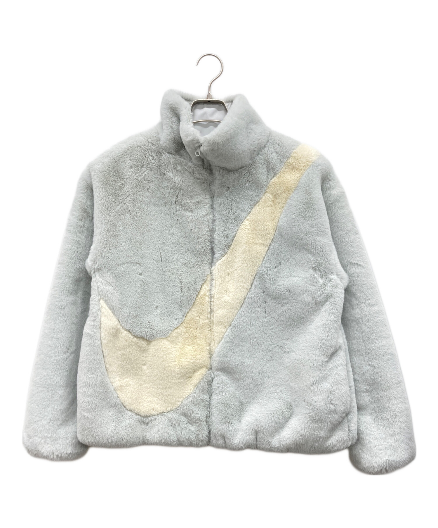 中古・古着通販】NIKE (ナイキ) W NSW JKT FAUX FUR SWSH グレー