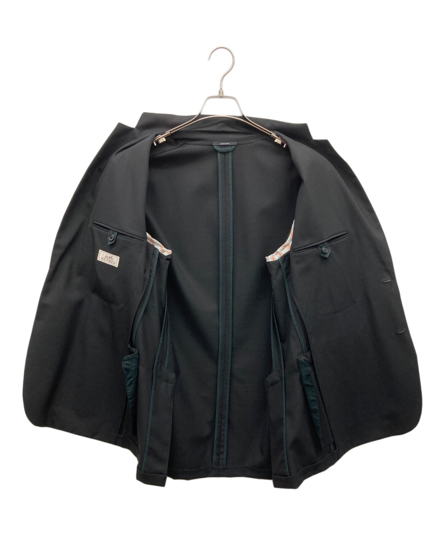 中古・古着通販】HERMES (エルメス) 2Bテーラードジャケット ブラック