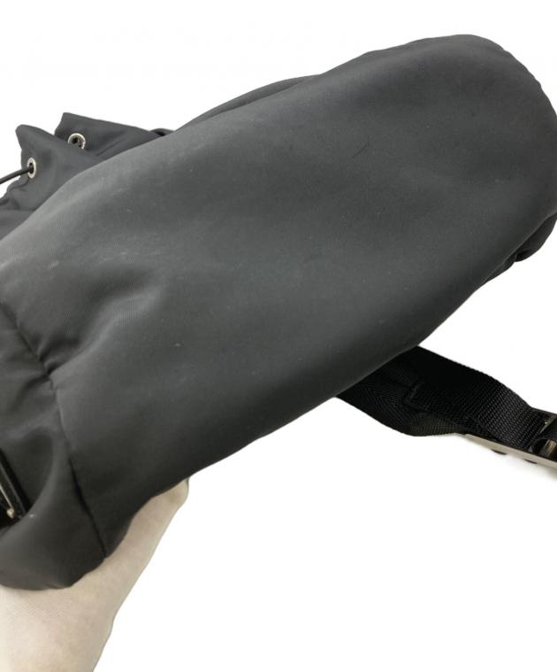 中古・古着通販】PRADA (プラダ) ナイロンリュック ブラック｜ブランド