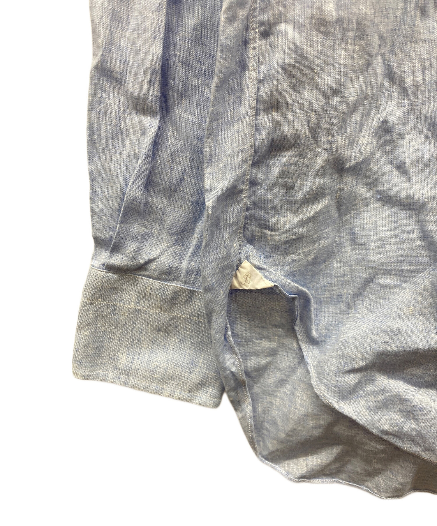 中古・古着通販】BARBA (バルバ) リネンシャツ スカイブルー サイズ:38