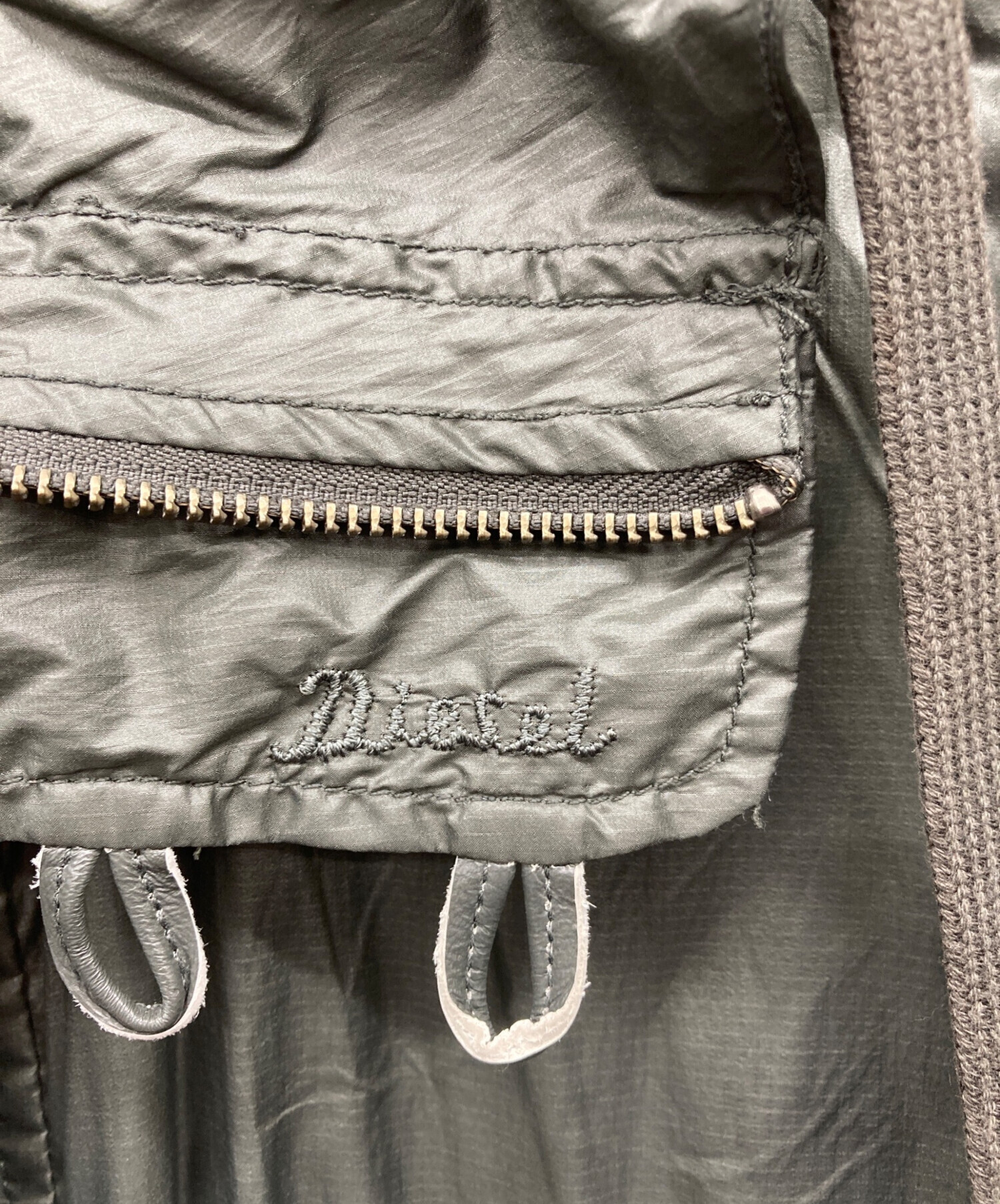 中古・古着通販】DIESEL (ディーゼル) ナイロンフーデッドコート